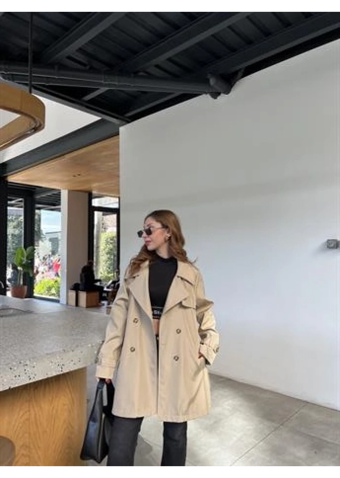 Stradi Model Taş Astarlı Trençkot