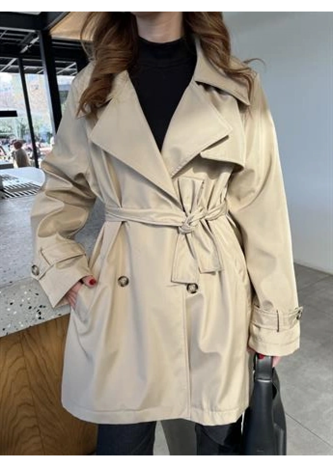 Stradi Model Taş Astarlı Trençkot