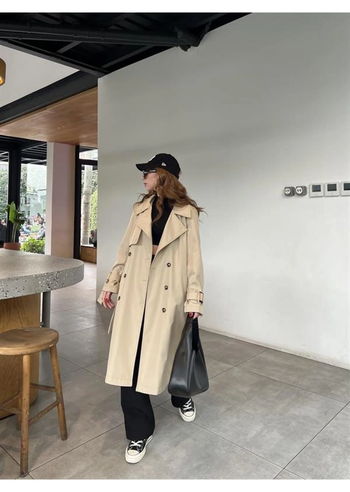 Stradi Model Taş Astarlı Uzun Trençkot