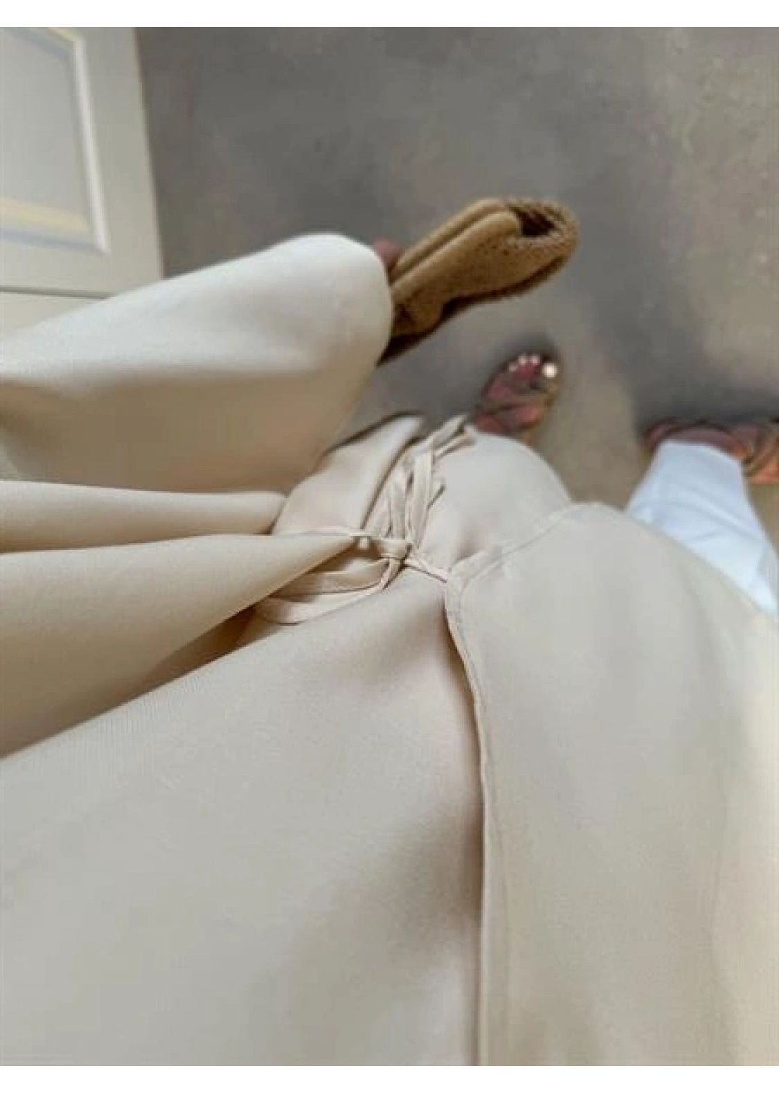 Taş Yandan Bağlamalı Tensel Kimono Ceket