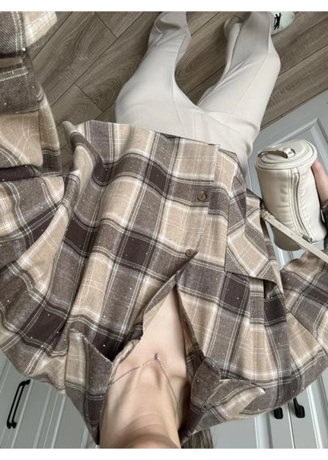 Taşlı Taş Ekose Gömlek