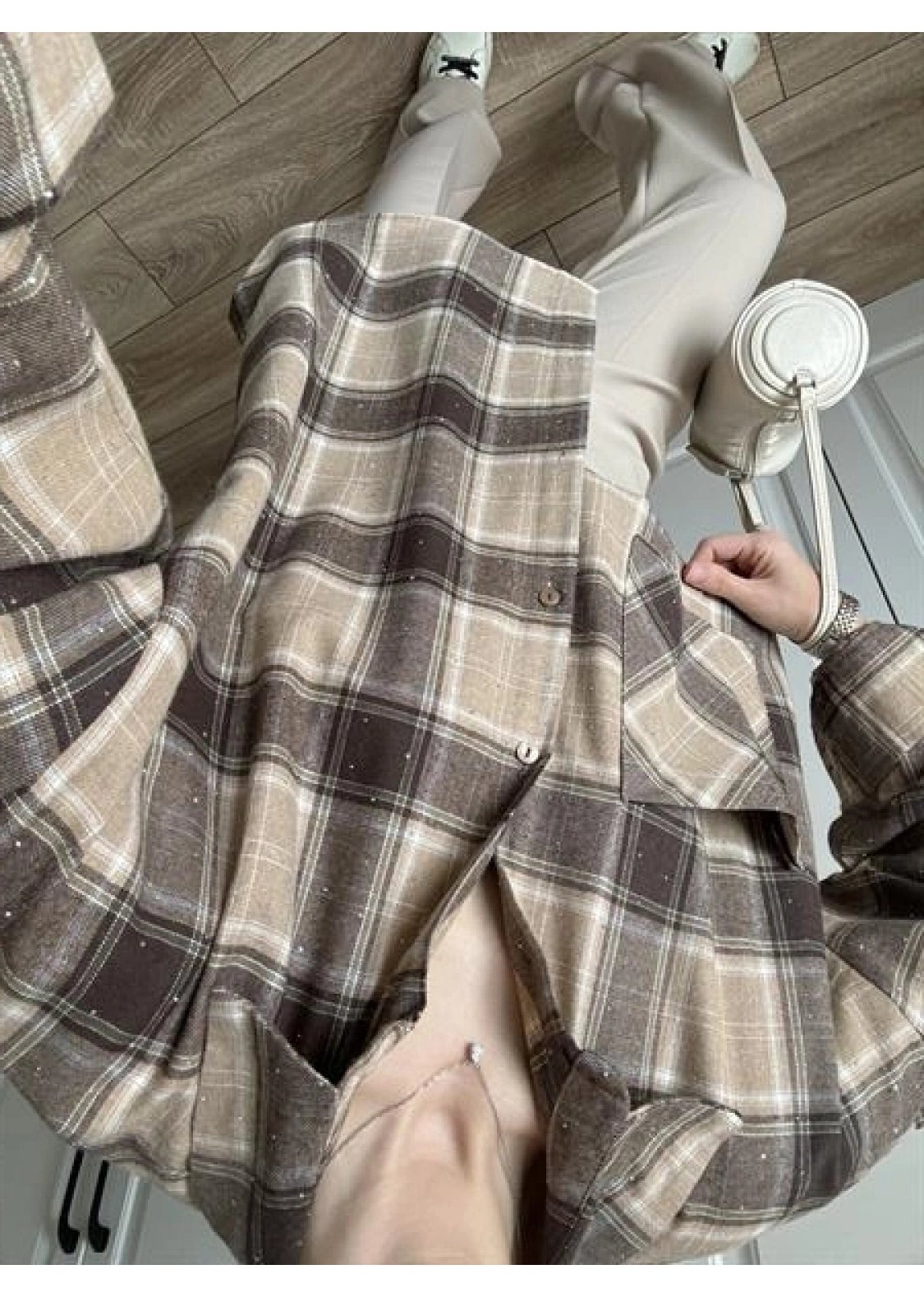 Taşlı Taş Ekose Gömlek