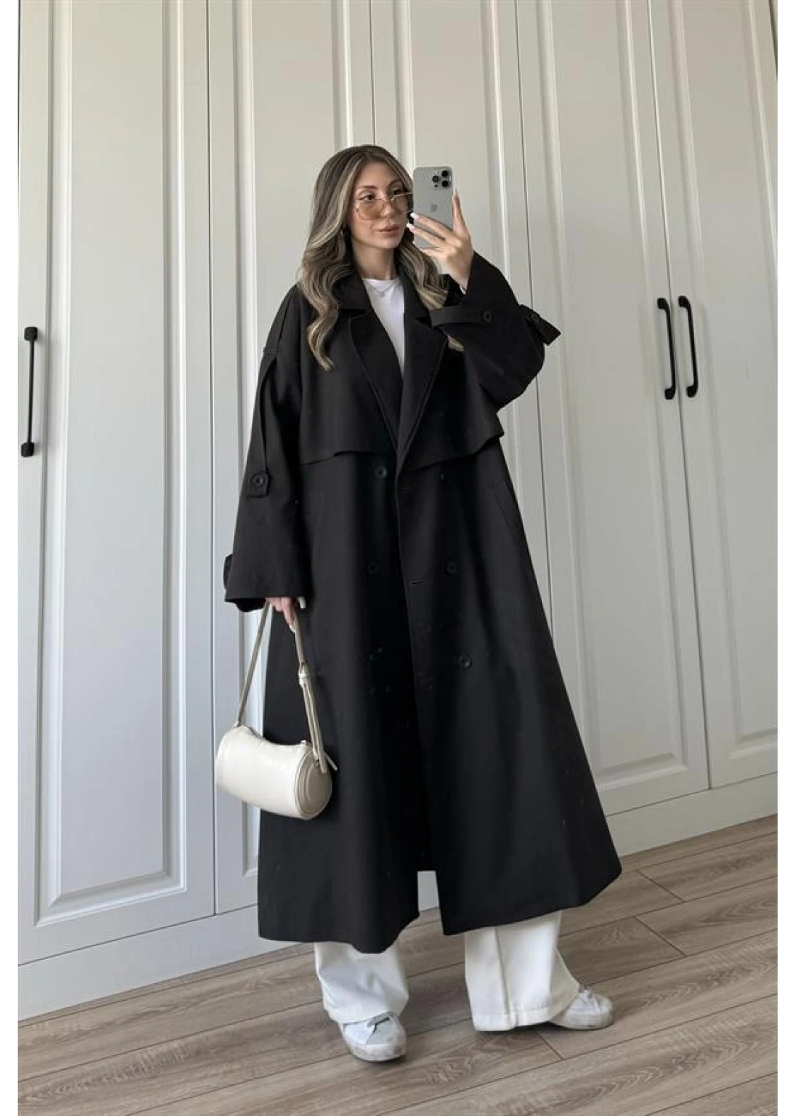 Voi Premium Yüksek Kalite Astarlı Acı Kahve Trençkot