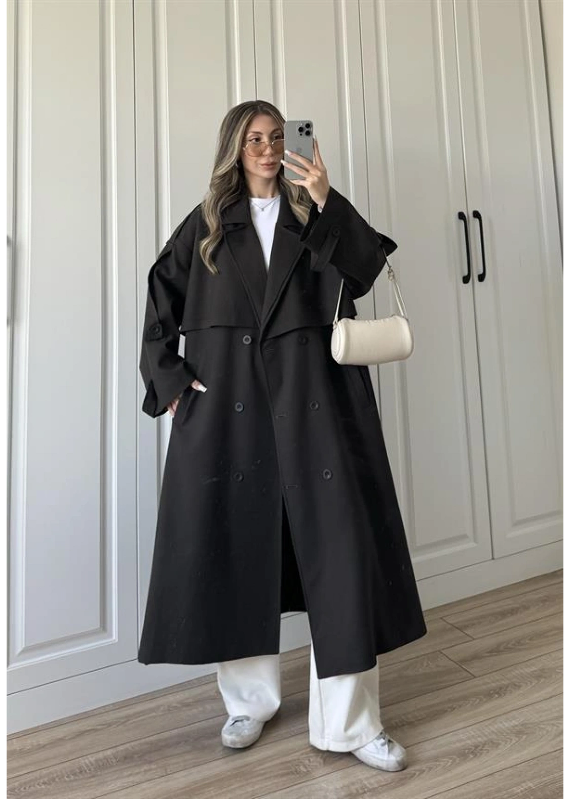 Voi Premium Yüksek Kalite Astarlı Acı Kahve Trençkot