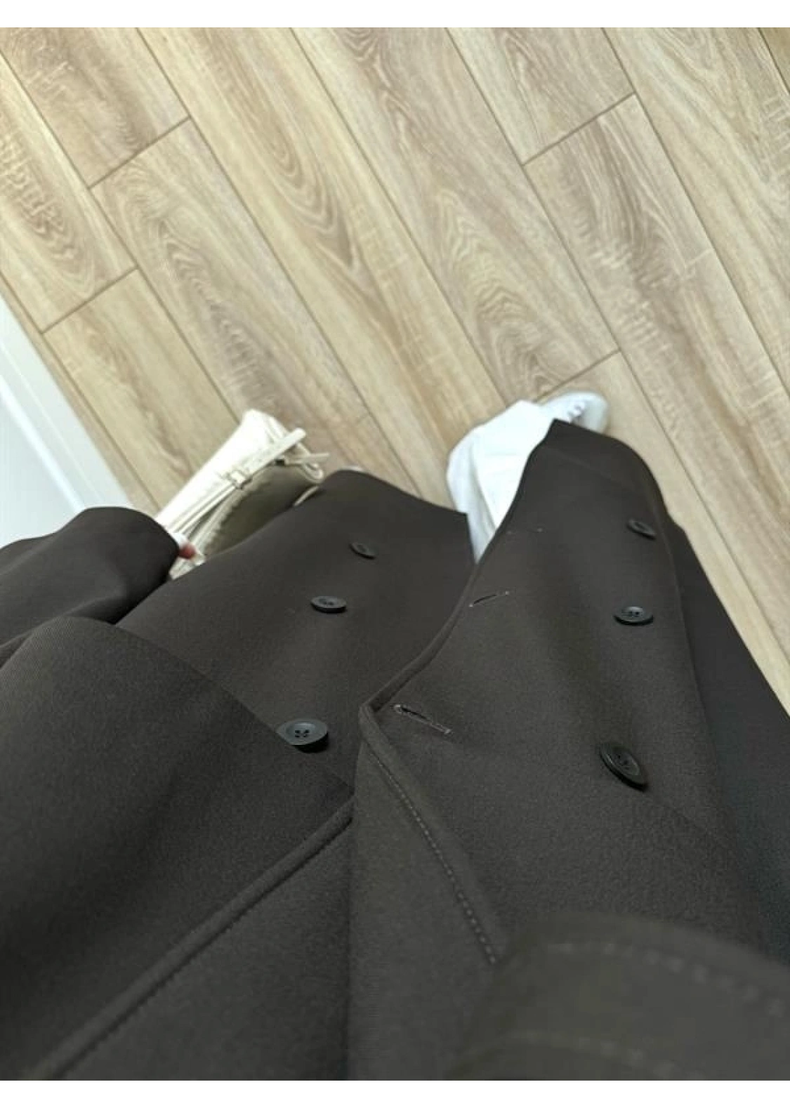 Voi Premium Yüksek Kalite Astarlı Acı Kahve Trençkot