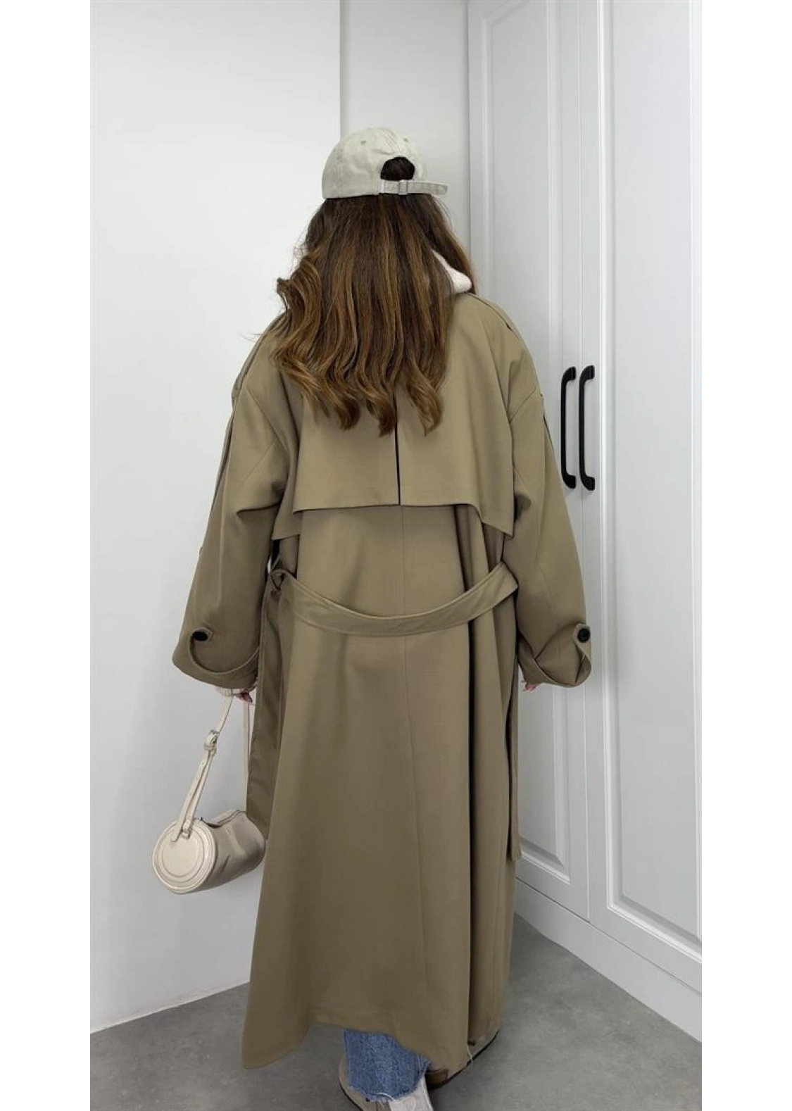 Voi Premium Yüksek Kalite Astarlı Karamel Trençkot