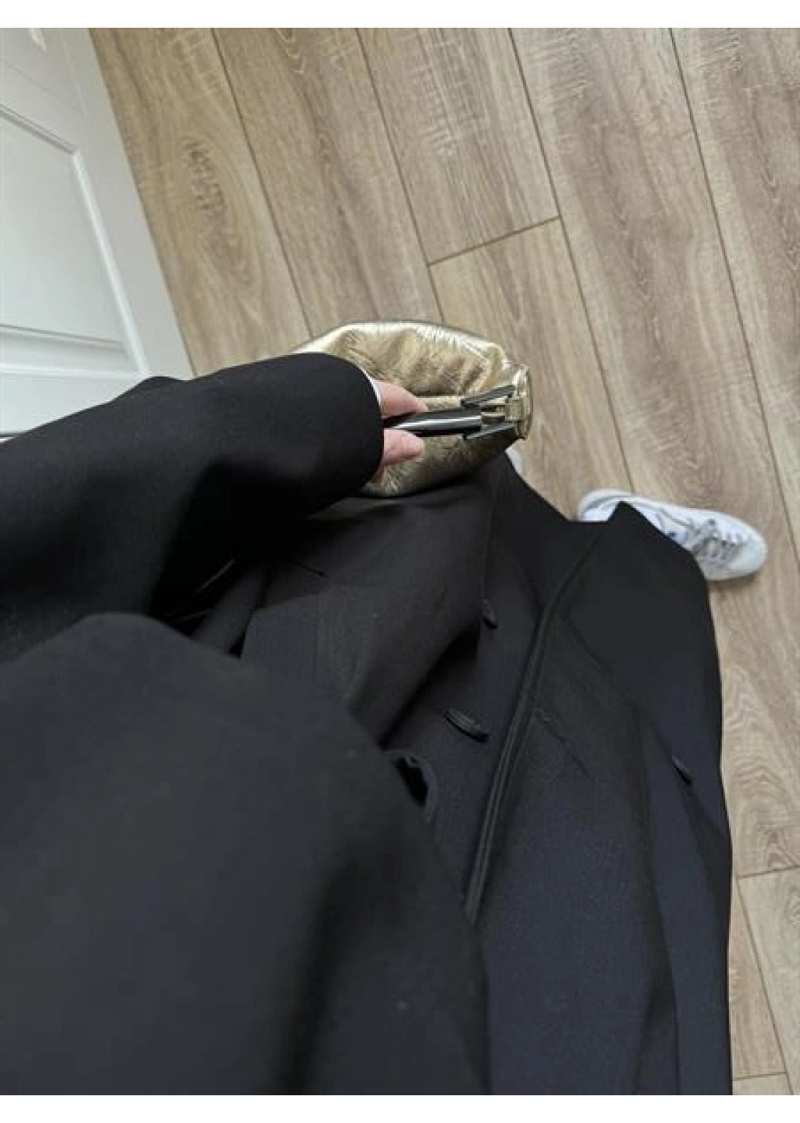 Voi Premium Yüksek Kalite Astarlı Siyah Trençkot