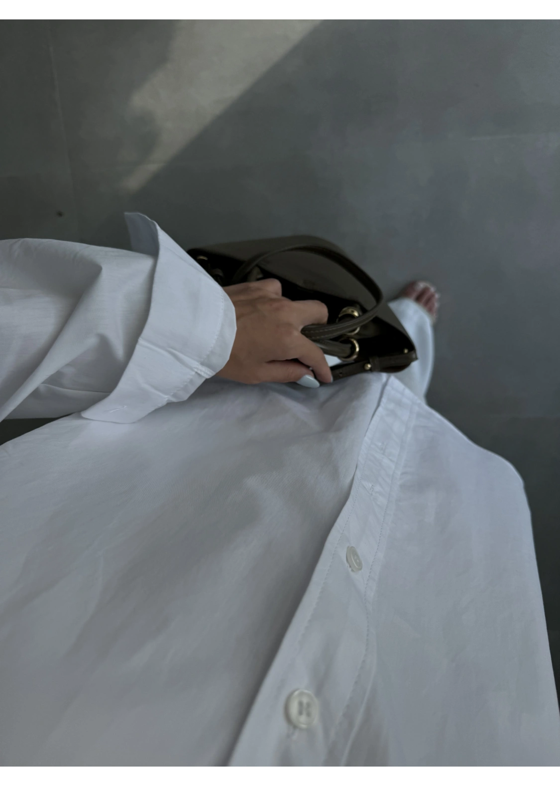Yale Oversize Poplin Beyaz Gömlek