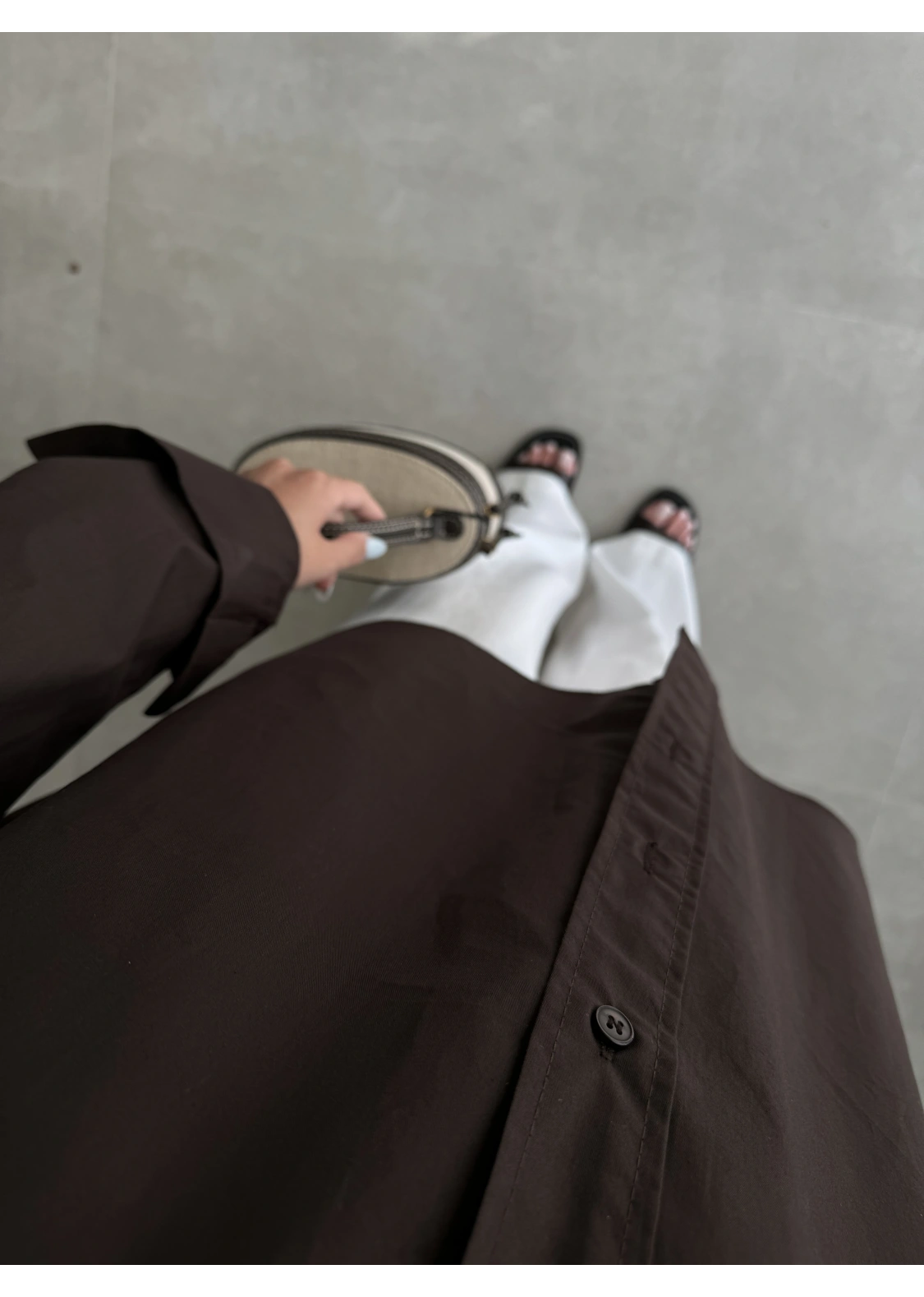 Yale Oversize Poplin Kahve Gömlek