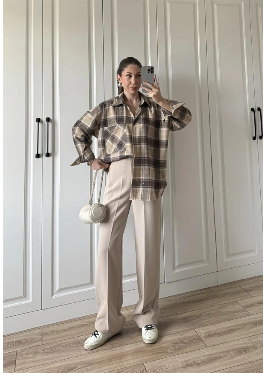 Yüksekbel Palazzo Taş Kumaş Pantolon