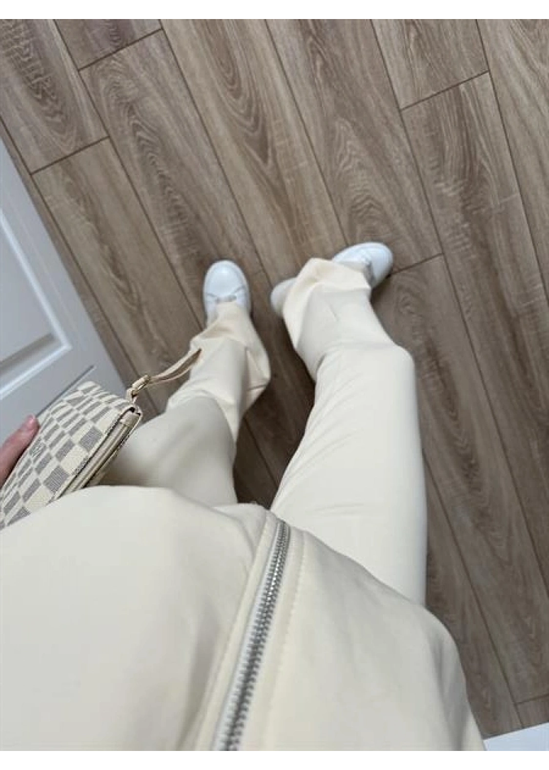 Zr Model İspanyol Paça Bej Eşofman Takımı