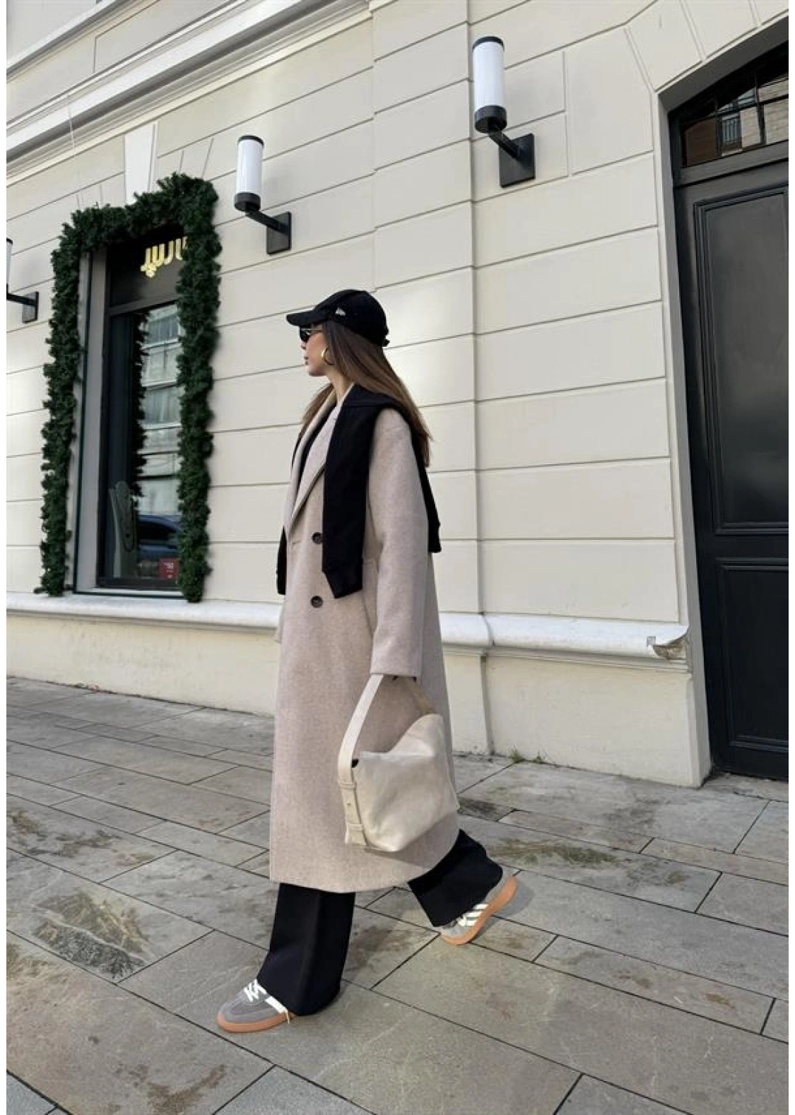 Zr Model Oversize Vizon Kaşe Kaban