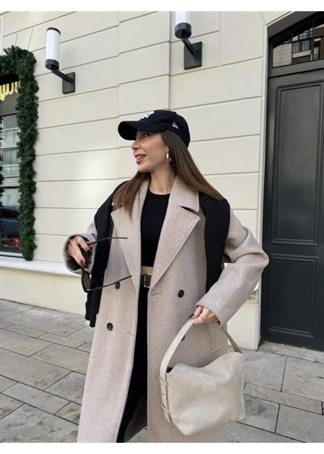 Zr Model Oversize Vizon Kaşe Kaban