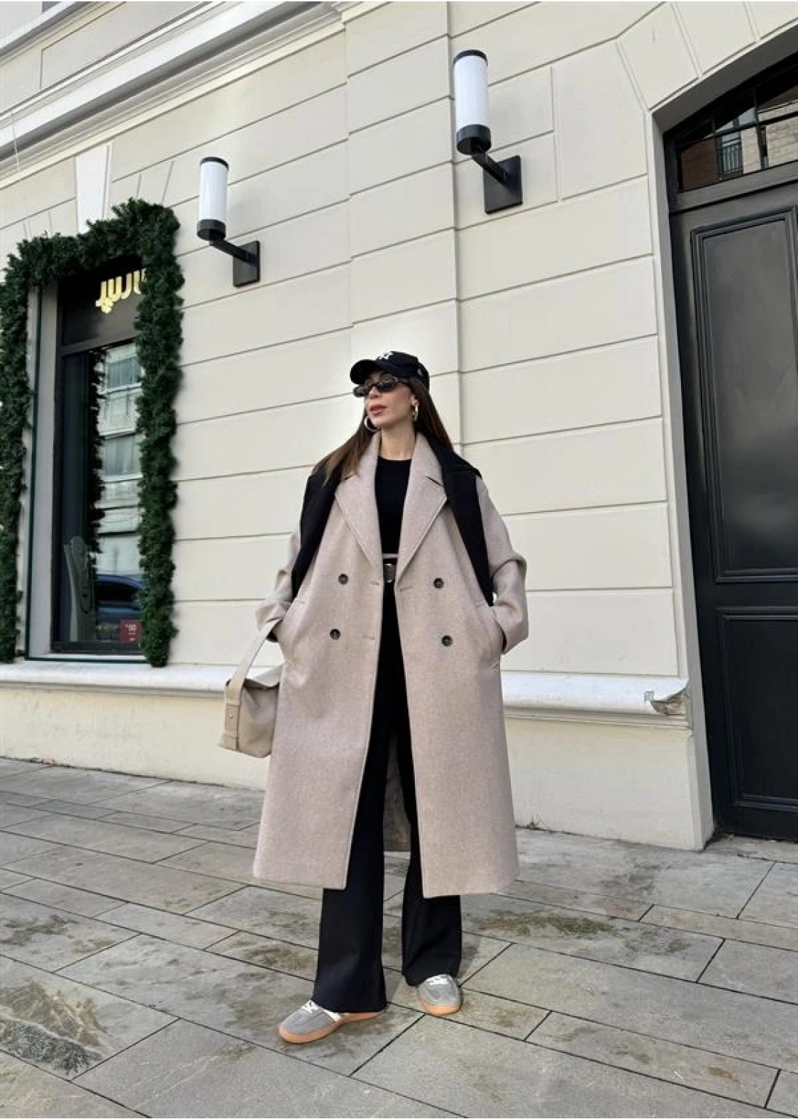 Zr Model Oversize Vizon Kaşe Kaban