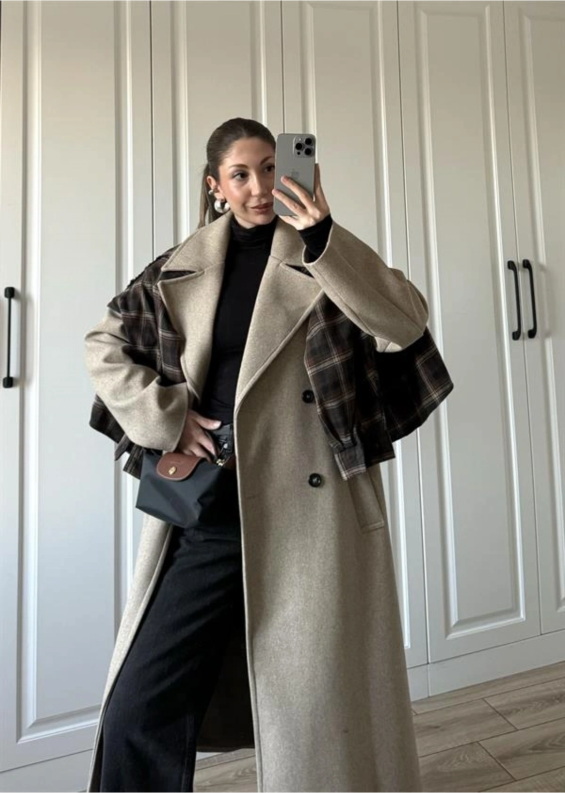 Zr Model Oversize Vizon Kaşe Kaban