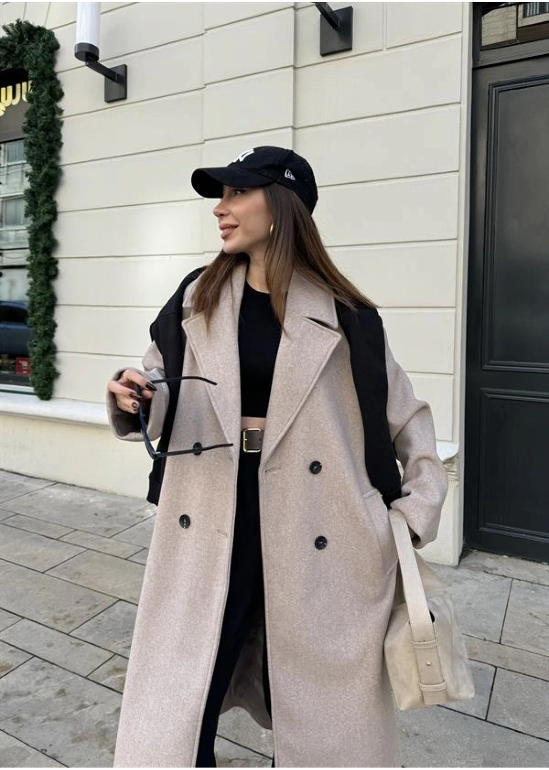 Zr Model Oversize Vizon Kaşe Kaban