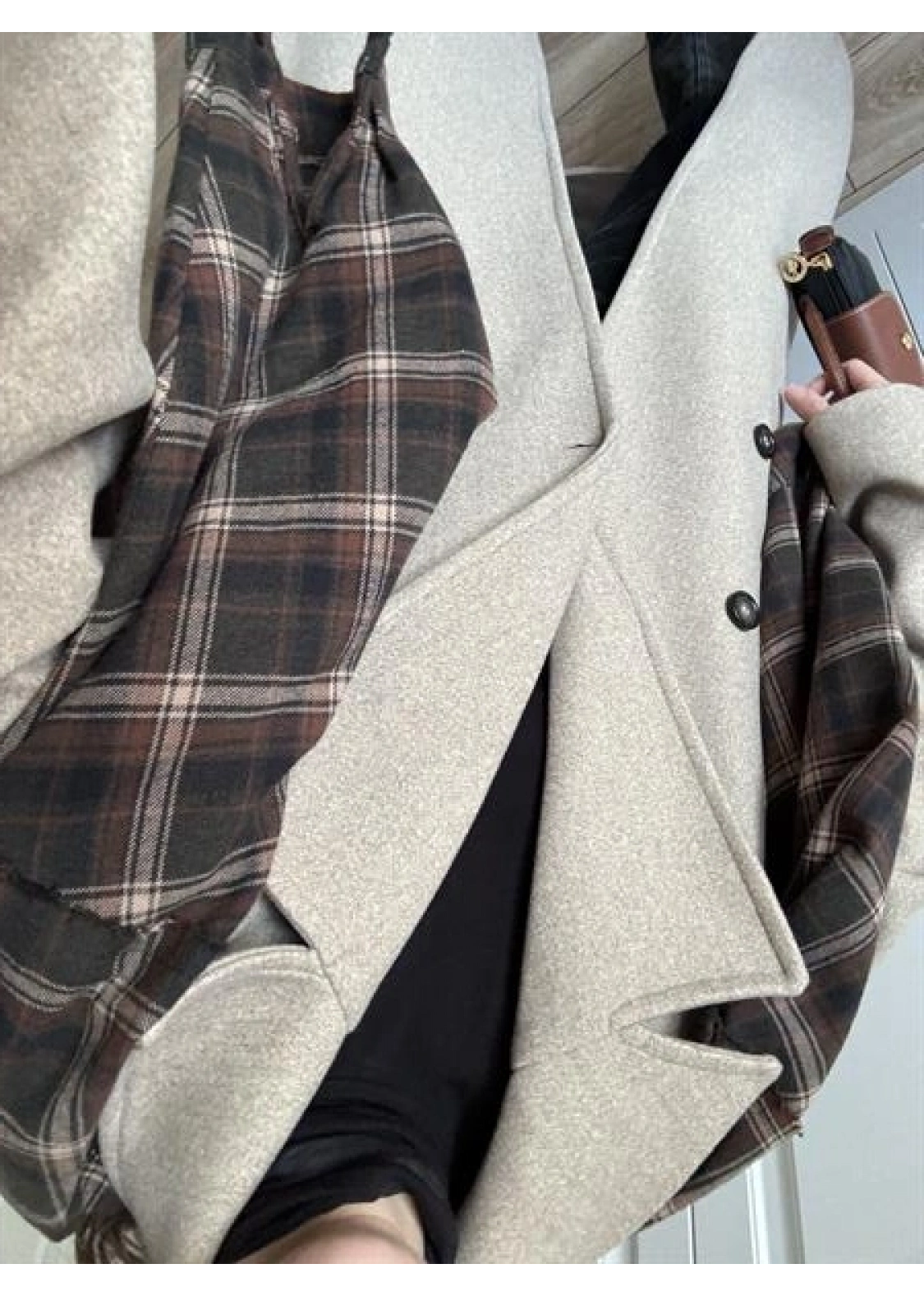 Zr Model Oversize Vizon Kaşe Kaban