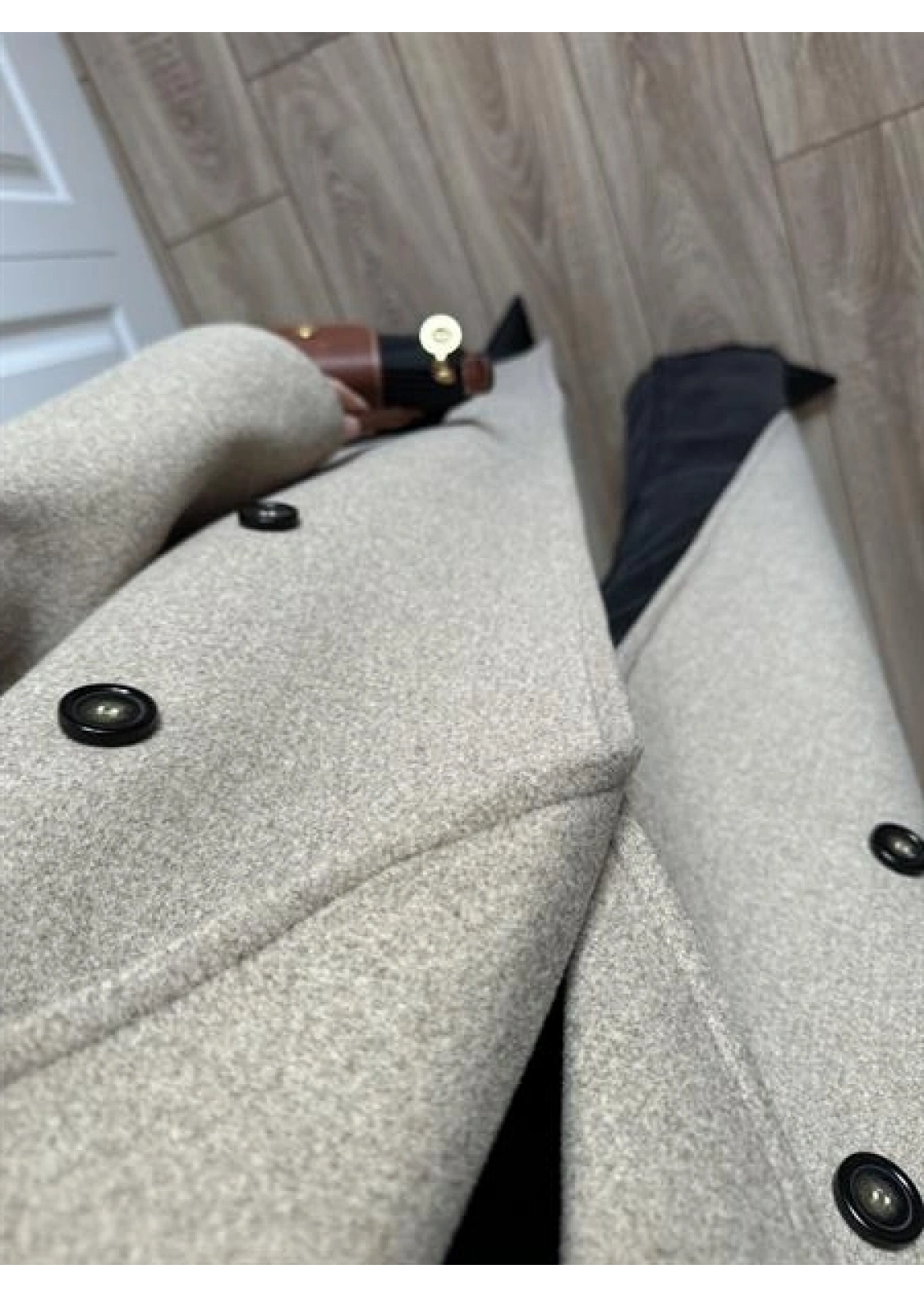 Zr Model Oversize Vizon Kaşe Kaban