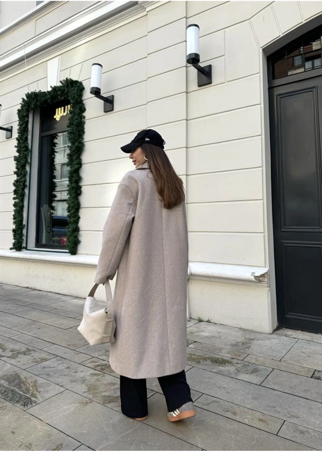 Zr Model Oversize Vizon Kaşe Kaban