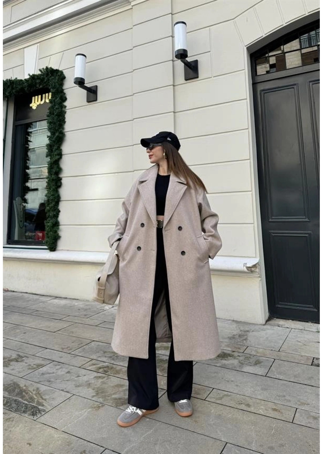 Zr Model Oversize Vizon Kaşe Kaban