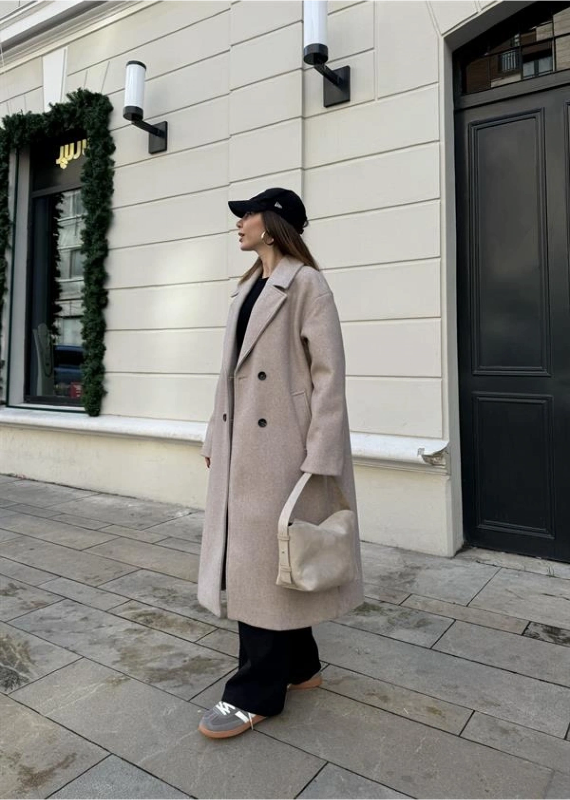 Zr Model Oversize Vizon Kaşe Kaban