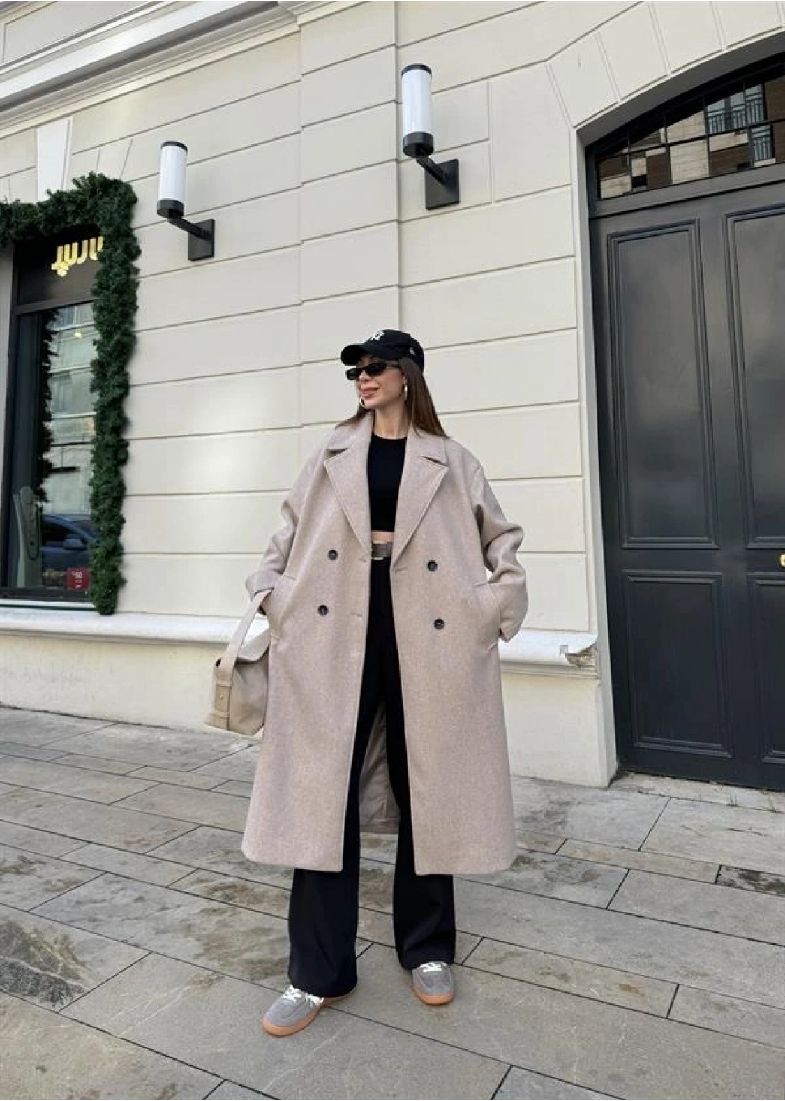 Zr Model Oversize Vizon Kaşe Kaban