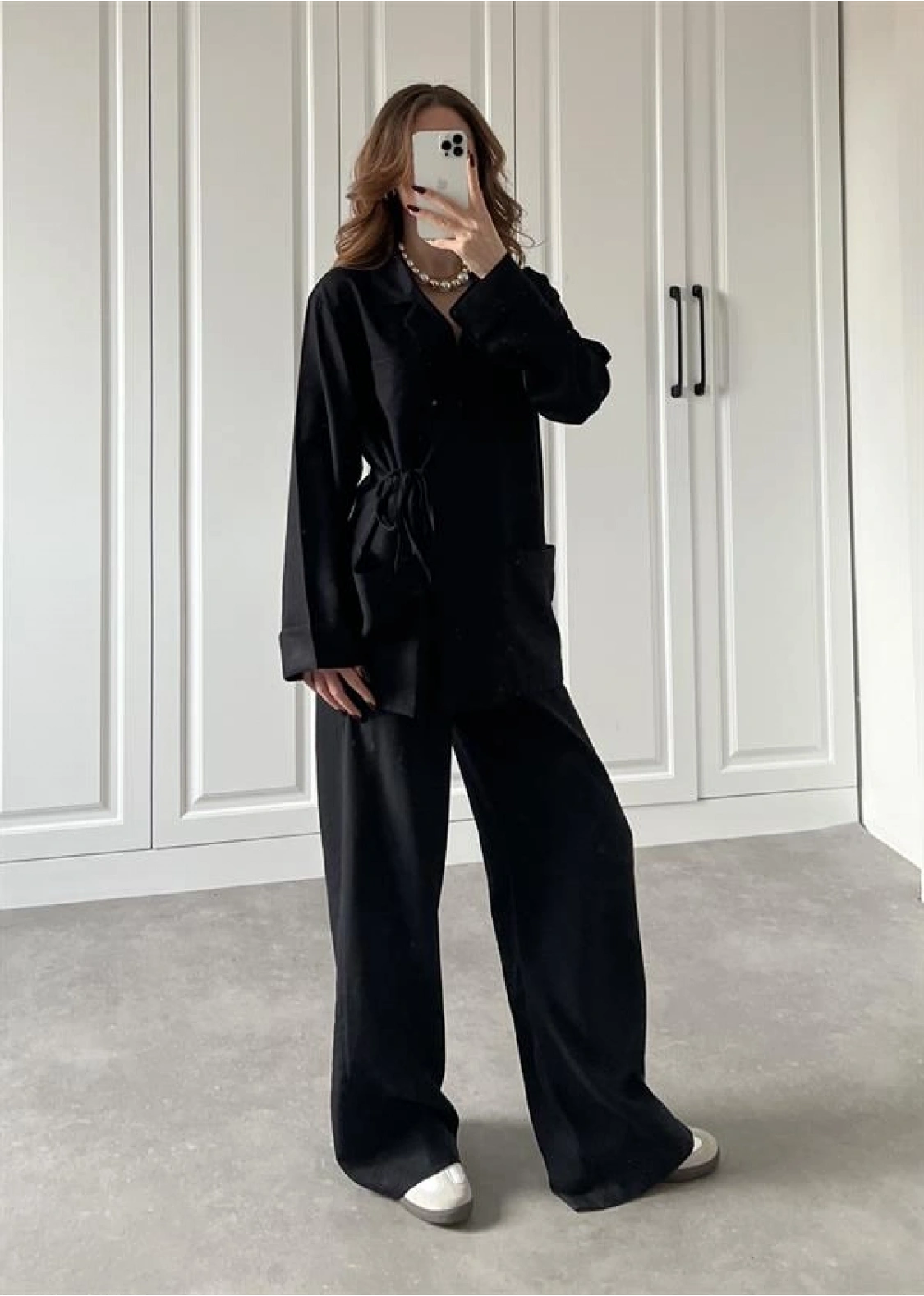 Zr Model Siyah Tensel Bağlamalı Takım