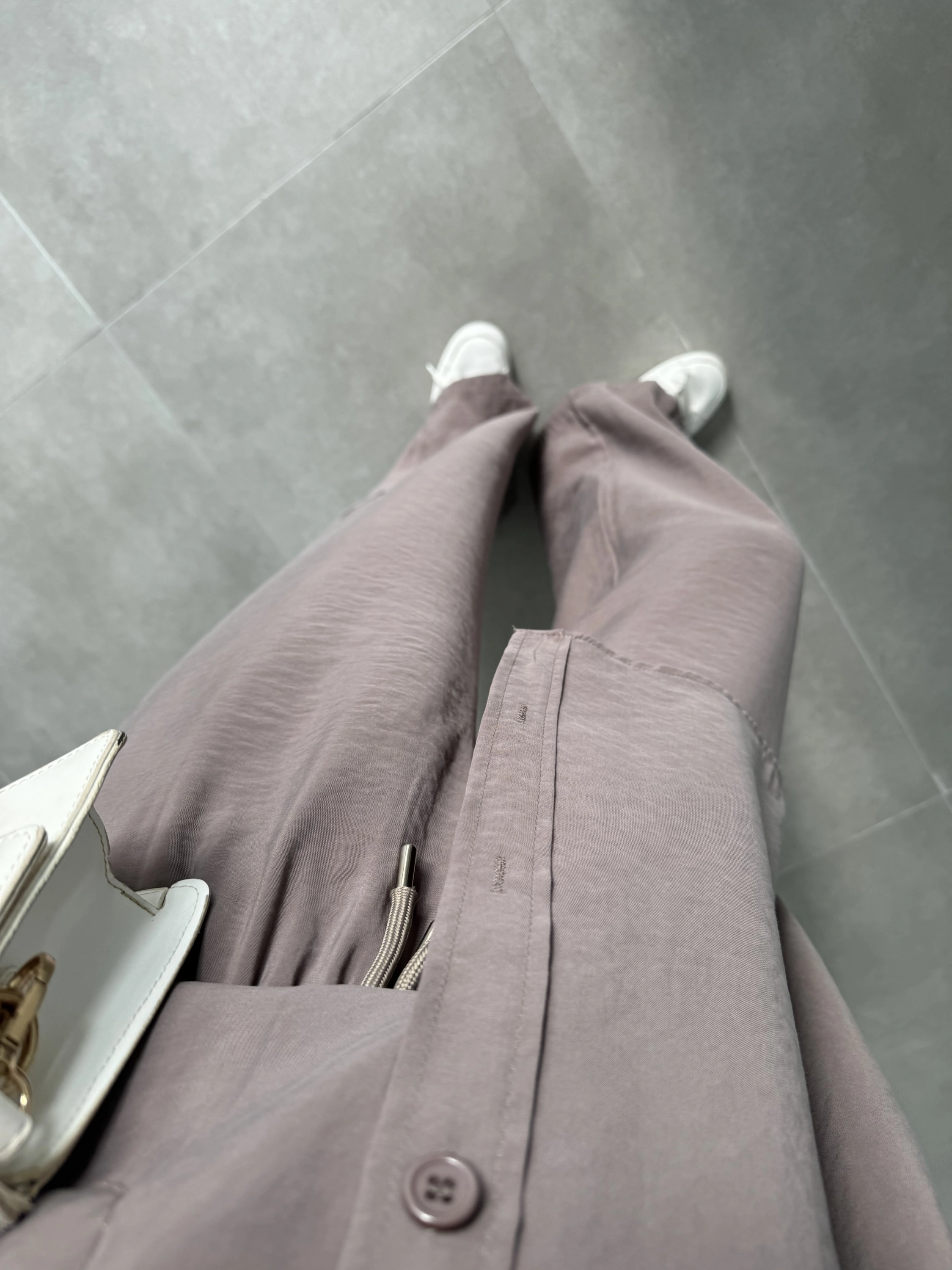 Fav Tensel Kumaş Oversize Vizon Palazzo Takım