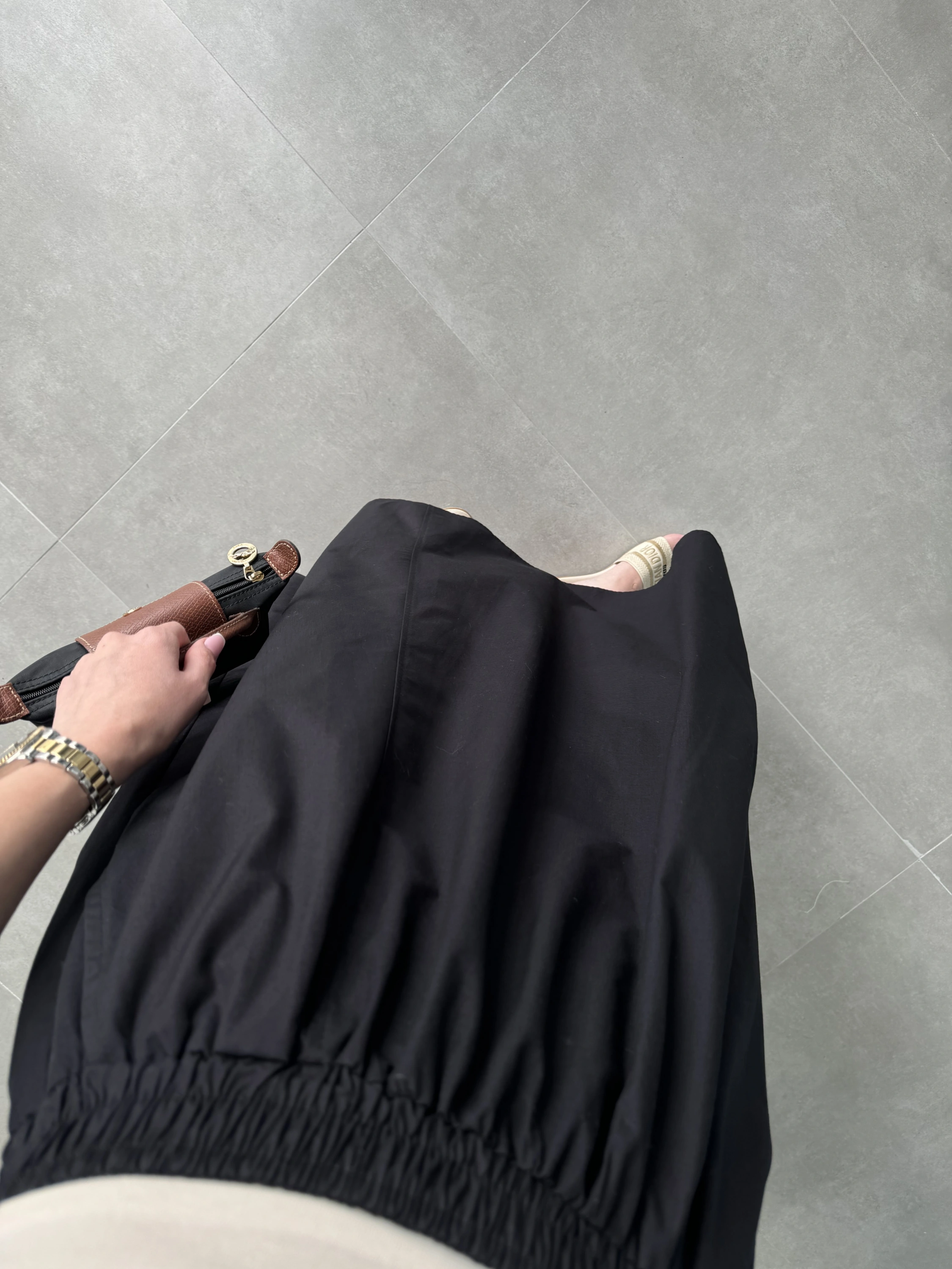 Poplin Kumaş Premium Siyah Etek