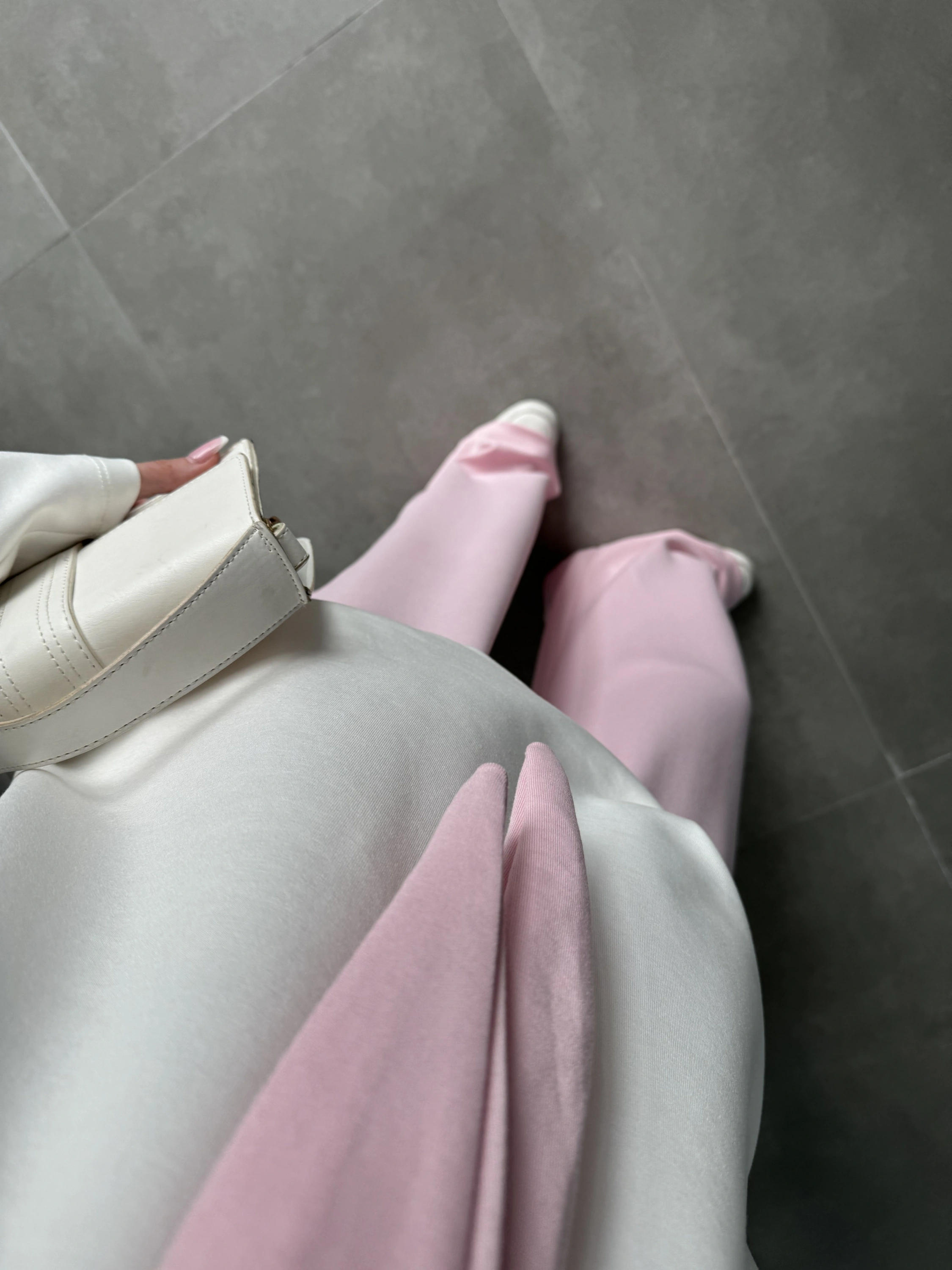 Uzunkollu Oysh Kumaş Fular Detaylı Pembe Takım