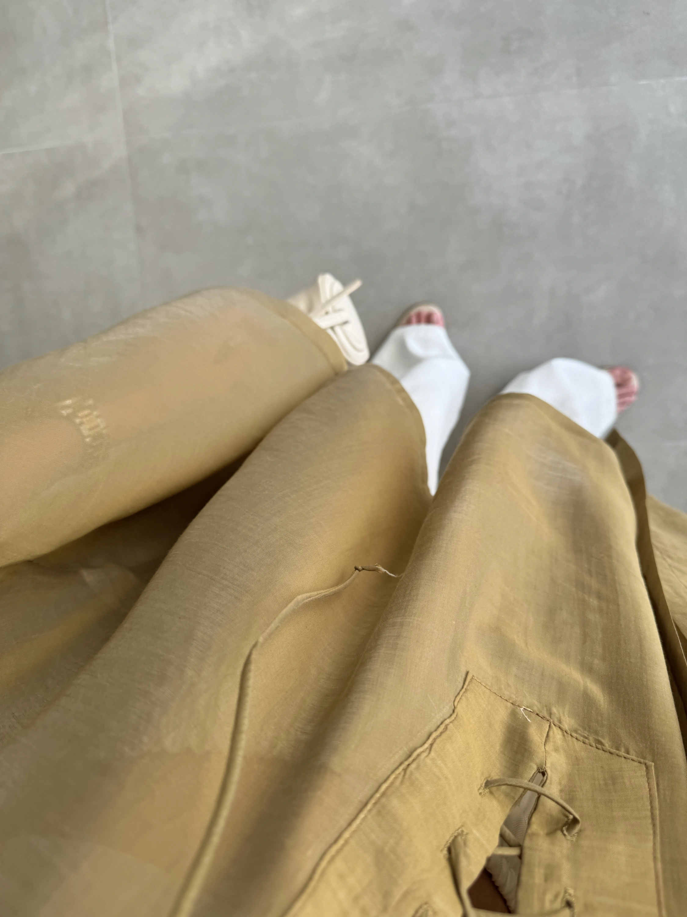 Bağcıklı Yarasakol Olive Panço