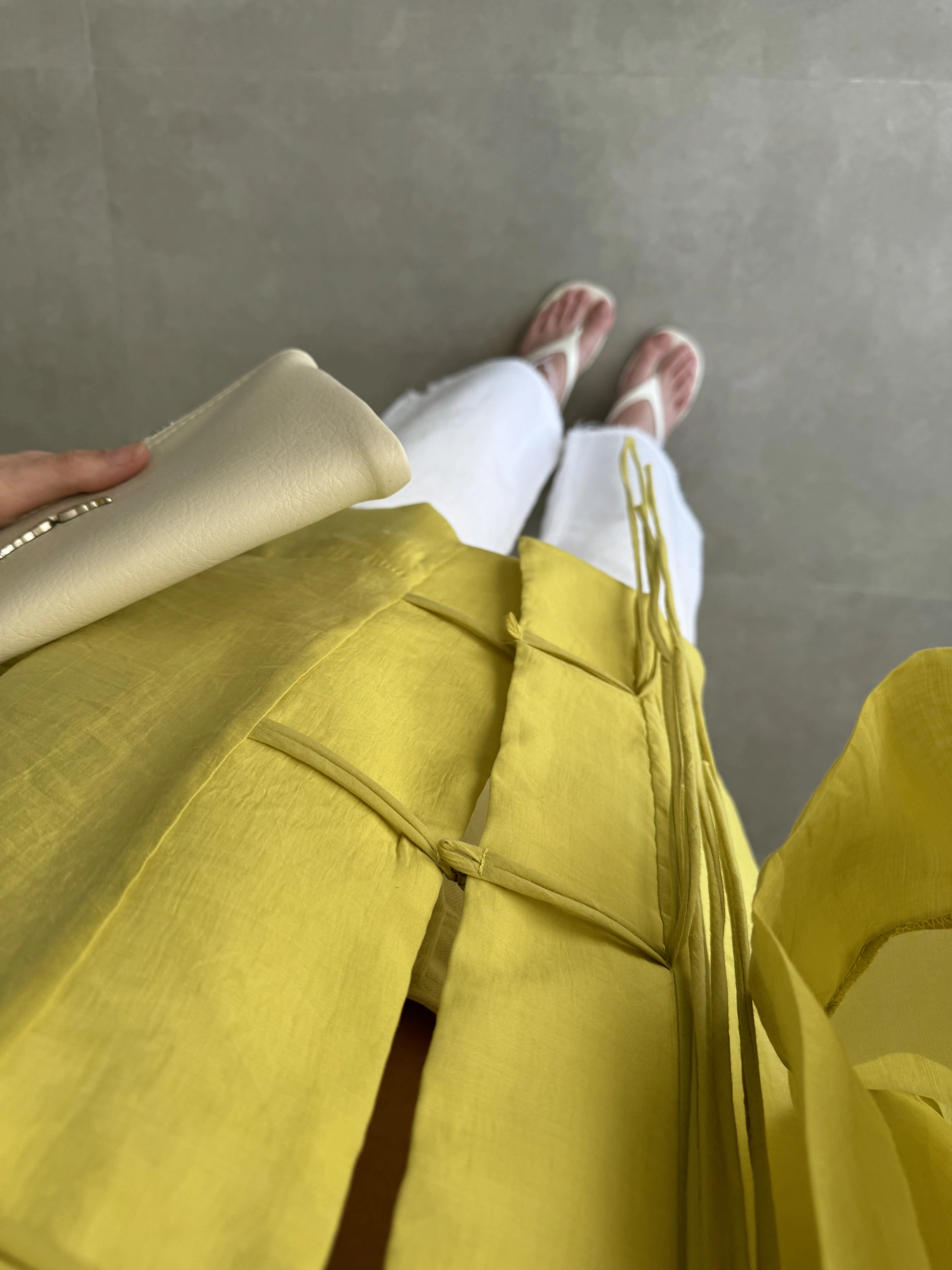 Çin Düğmeli Yağ Yeşili Gömlek Kimono