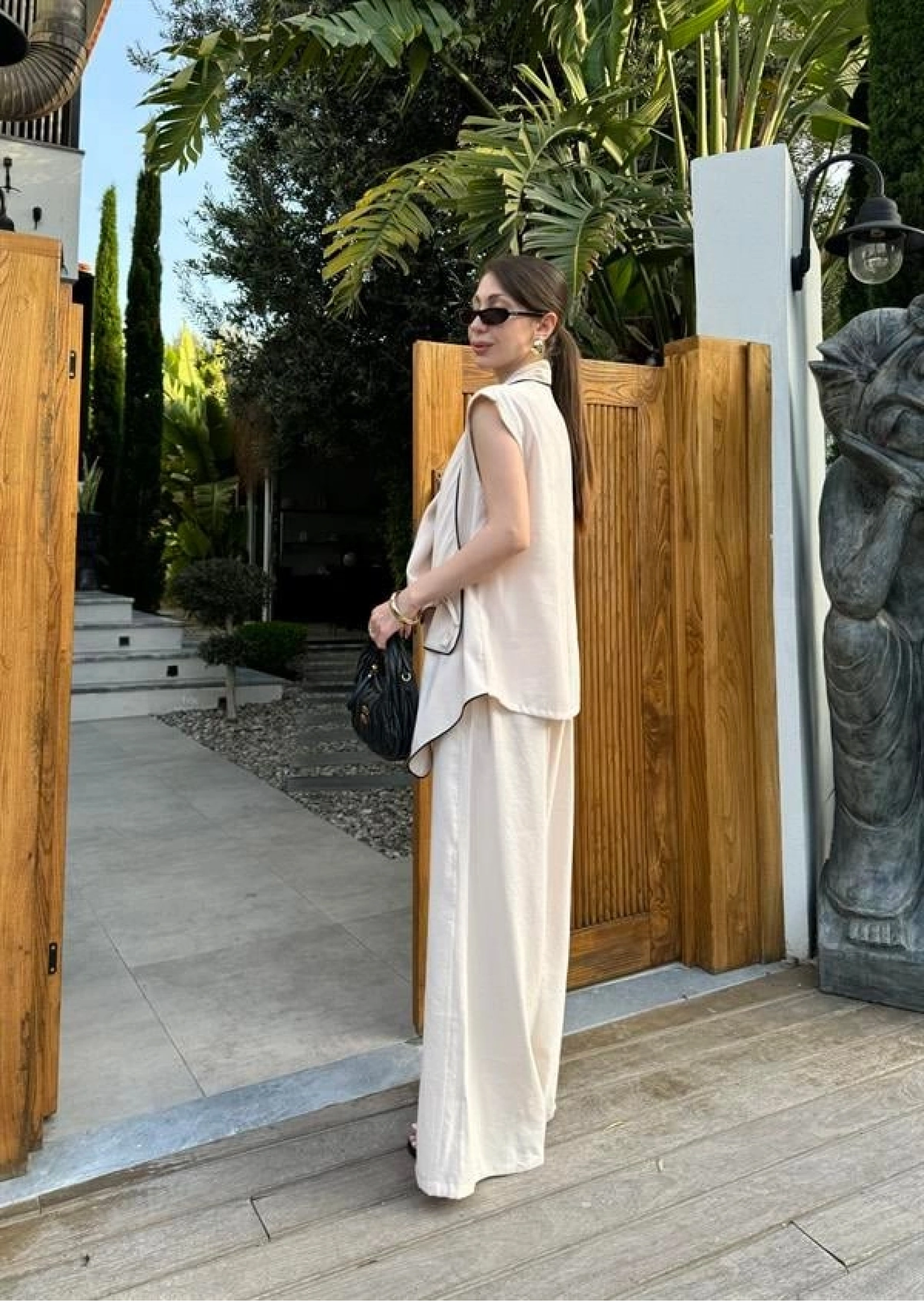 Dora Kruvaze Modal Bej Takım