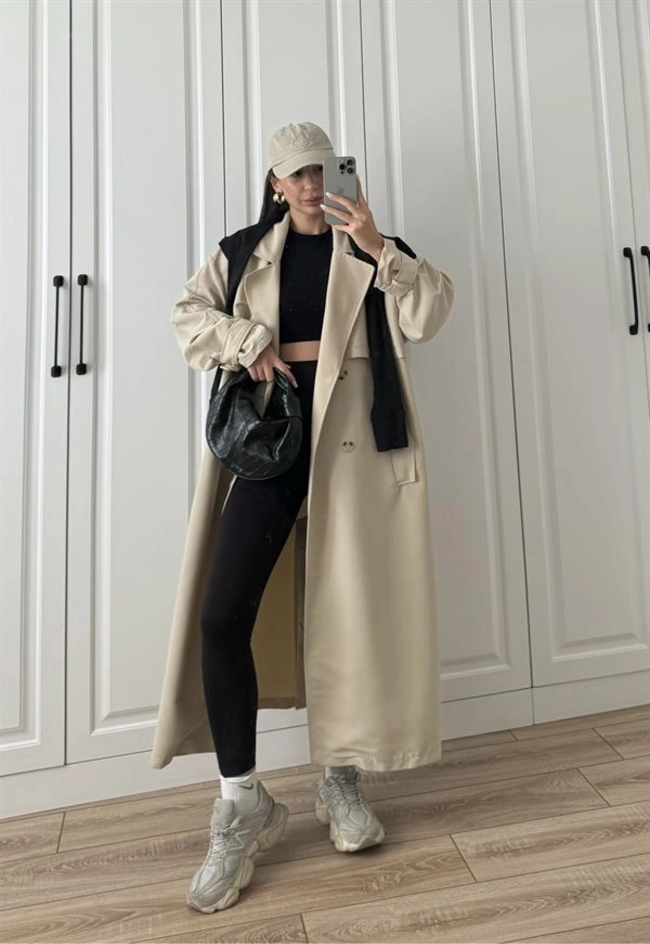 Ekstra Oversize Premium Taş Trençkot