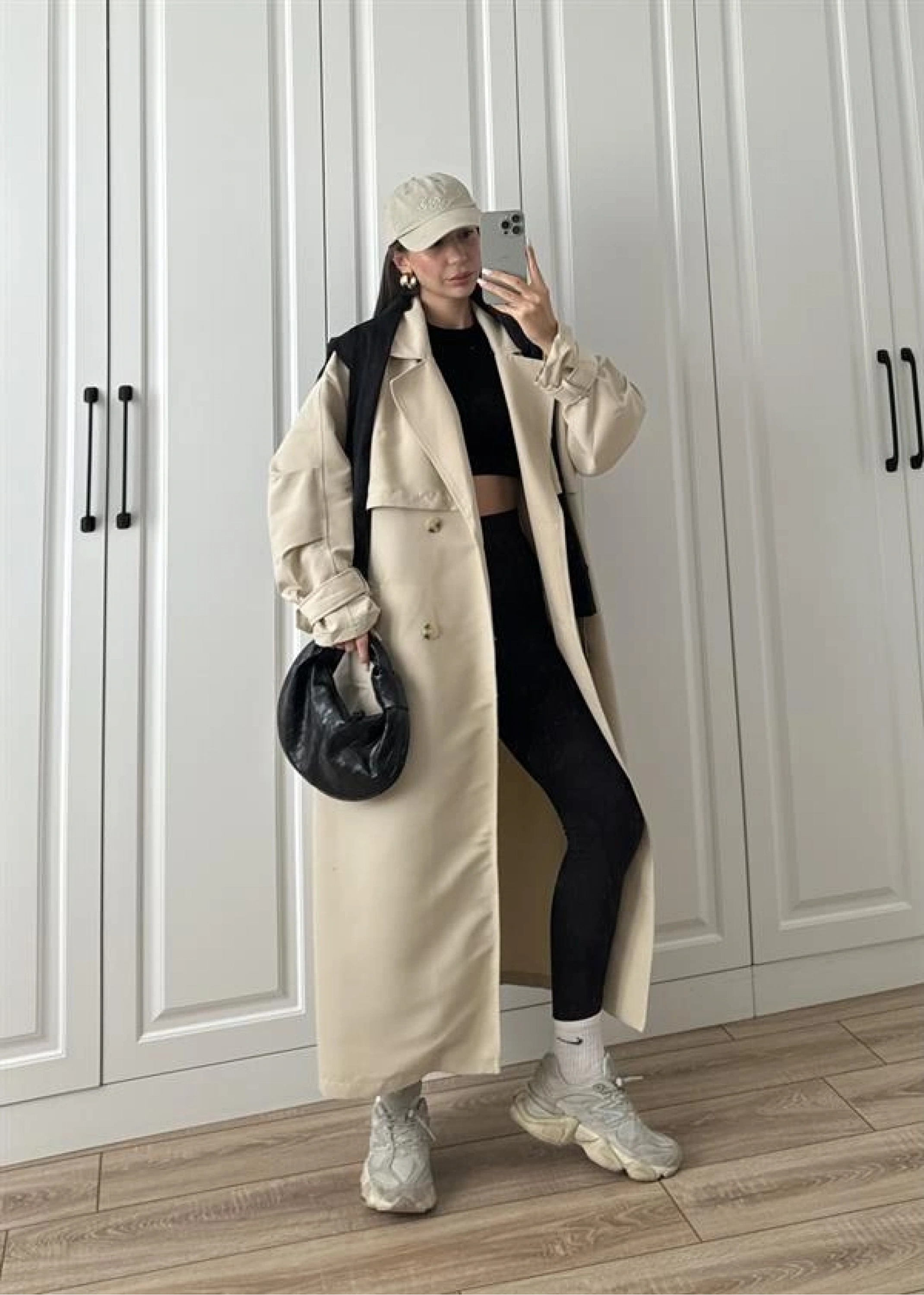 Ekstra Oversize Premium Taş Trençkot