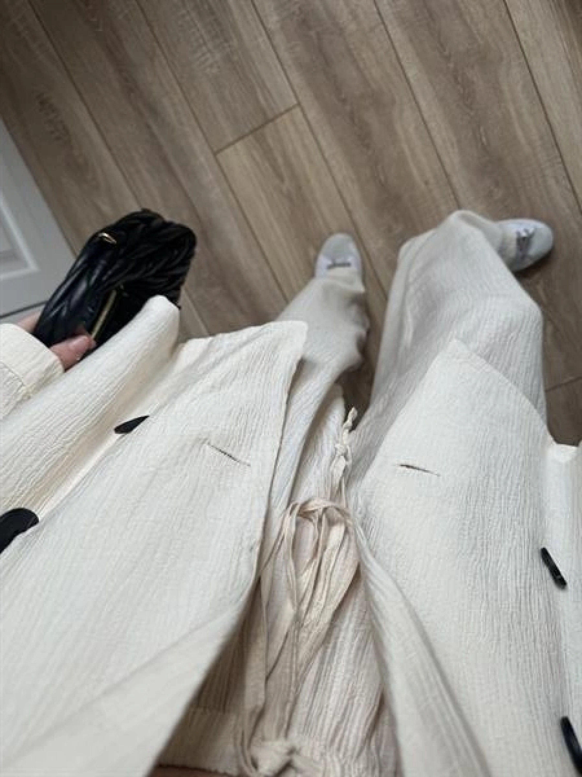 Krinkıl Oversize Taş Ceket Takım
