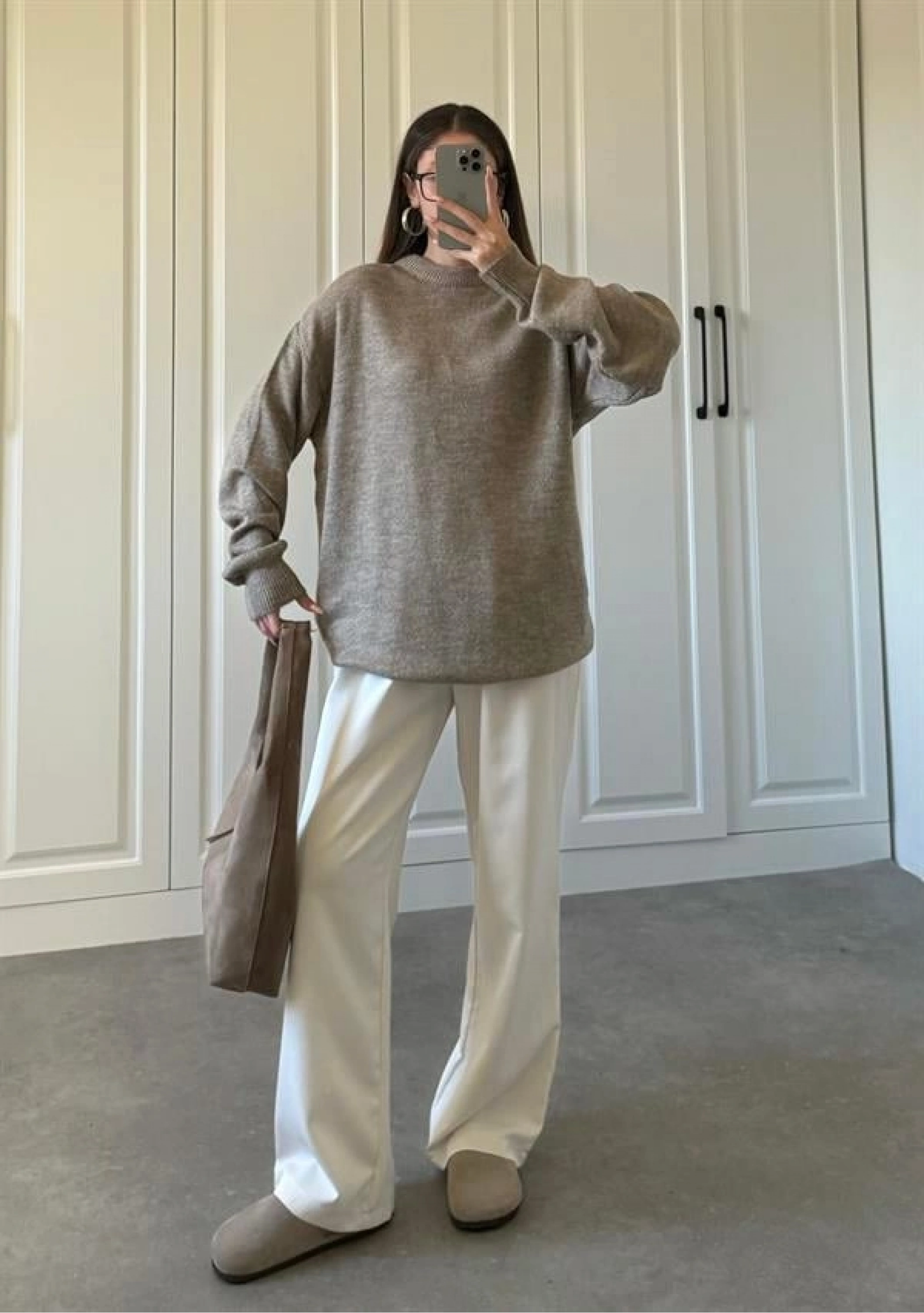 Mari Oversize Basic Vizon Kazak