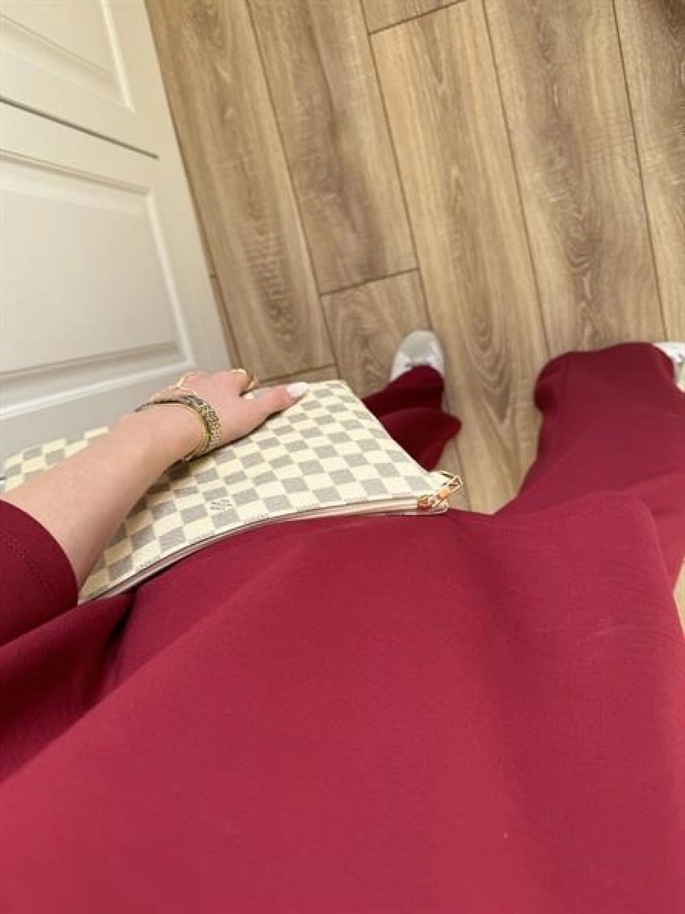 Oysh Moda Kumaş Bordo Basic Kısakollu Takım