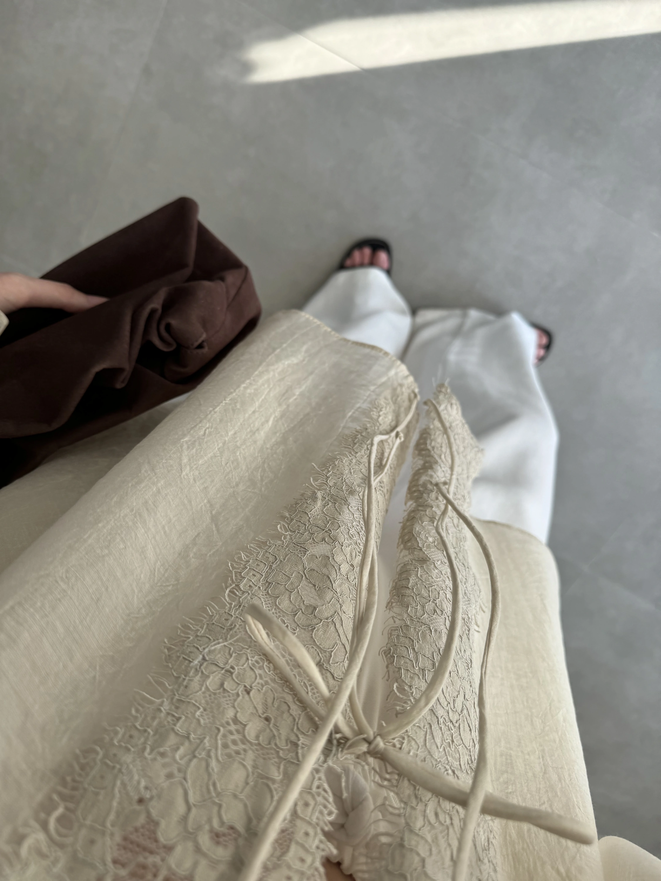 Pera Dantelli Taş Kimono Gömlek