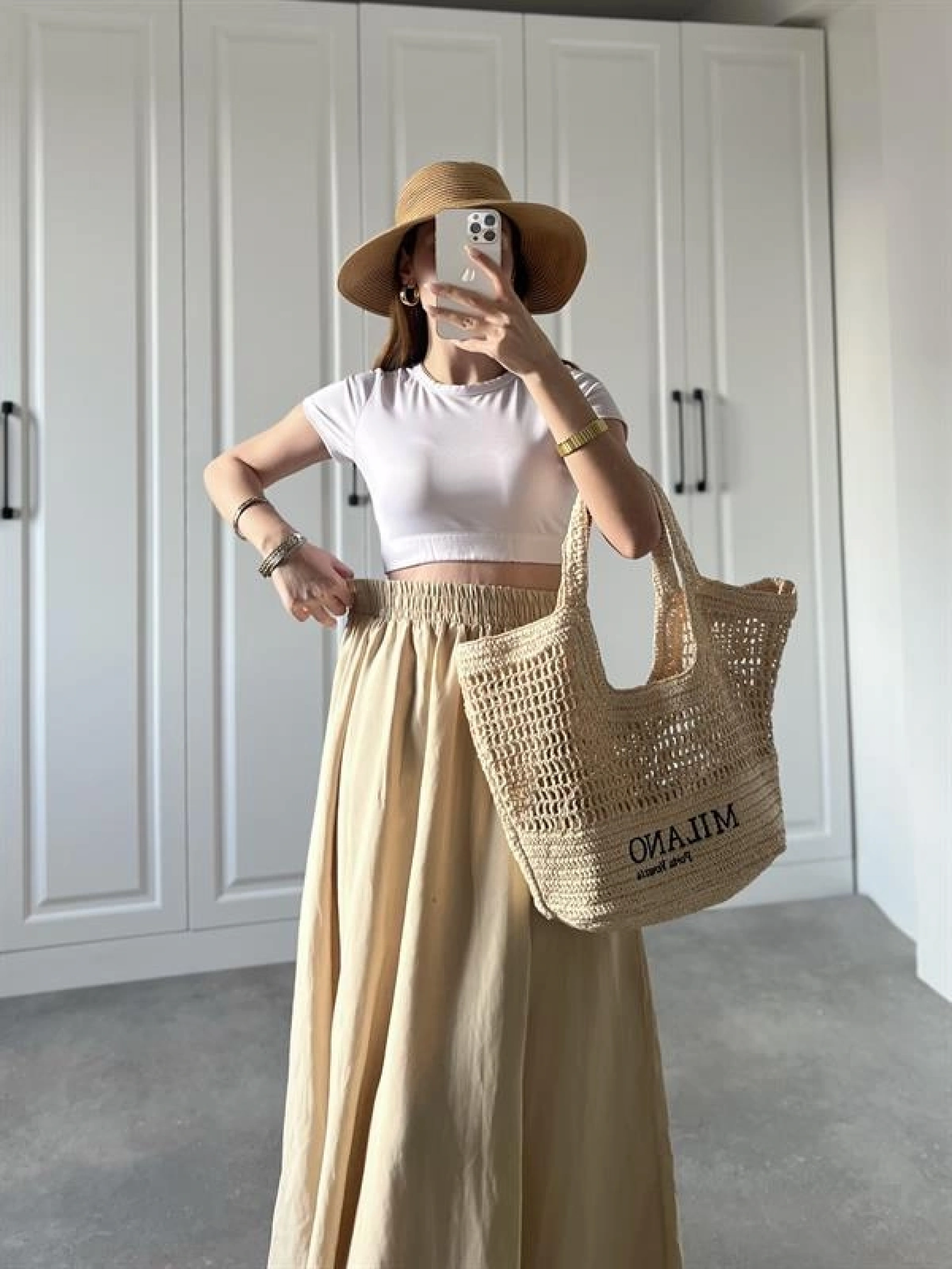 Poplin Kumaş Premium Taş Etek