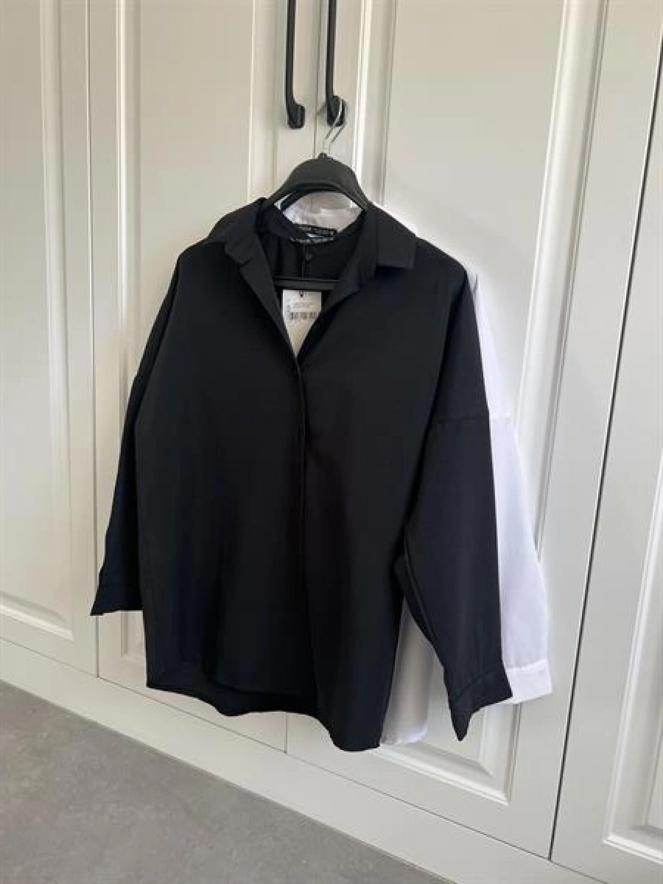 Siyah Basic Poplin Gömlek