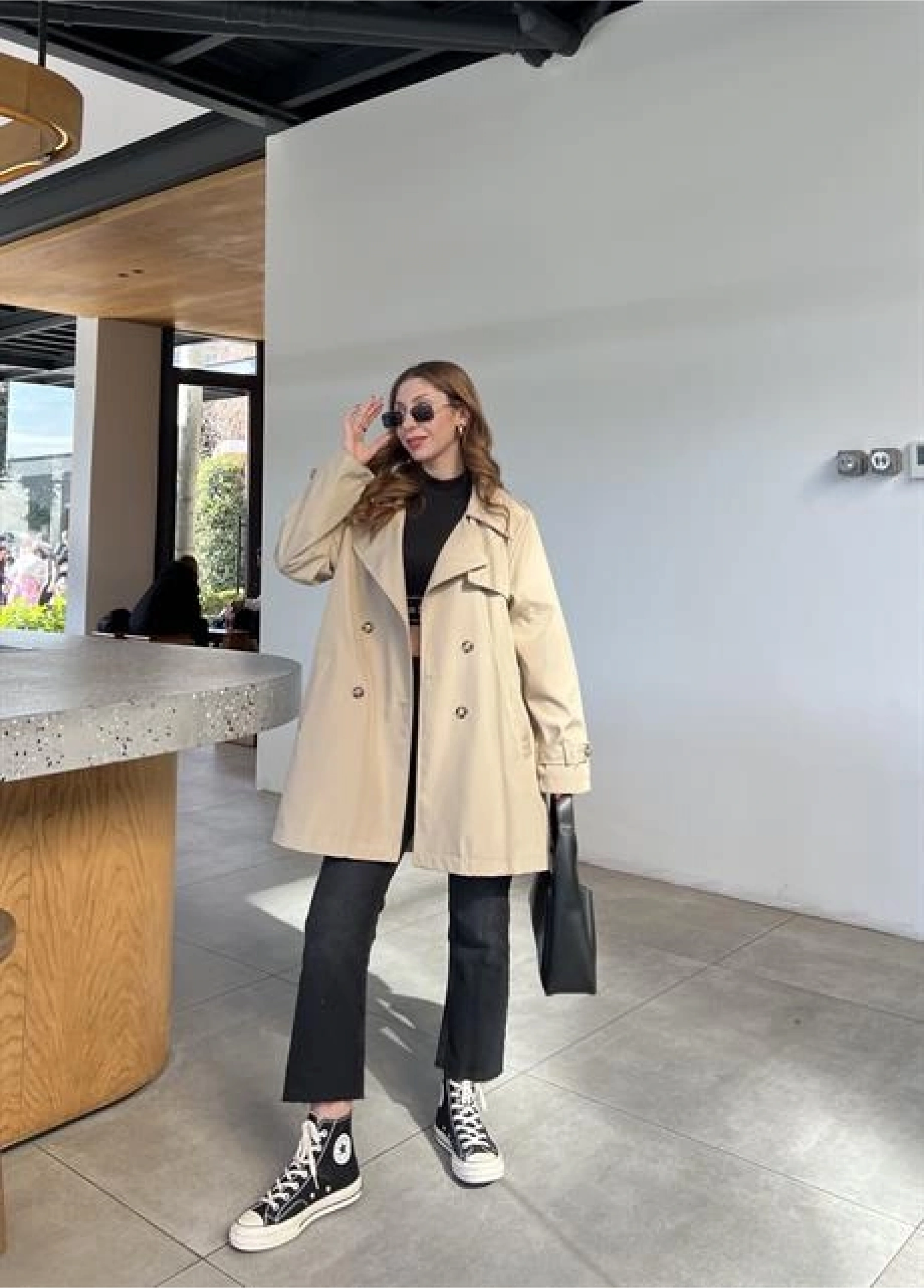 Stradi Model Taş Astarlı Trençkot