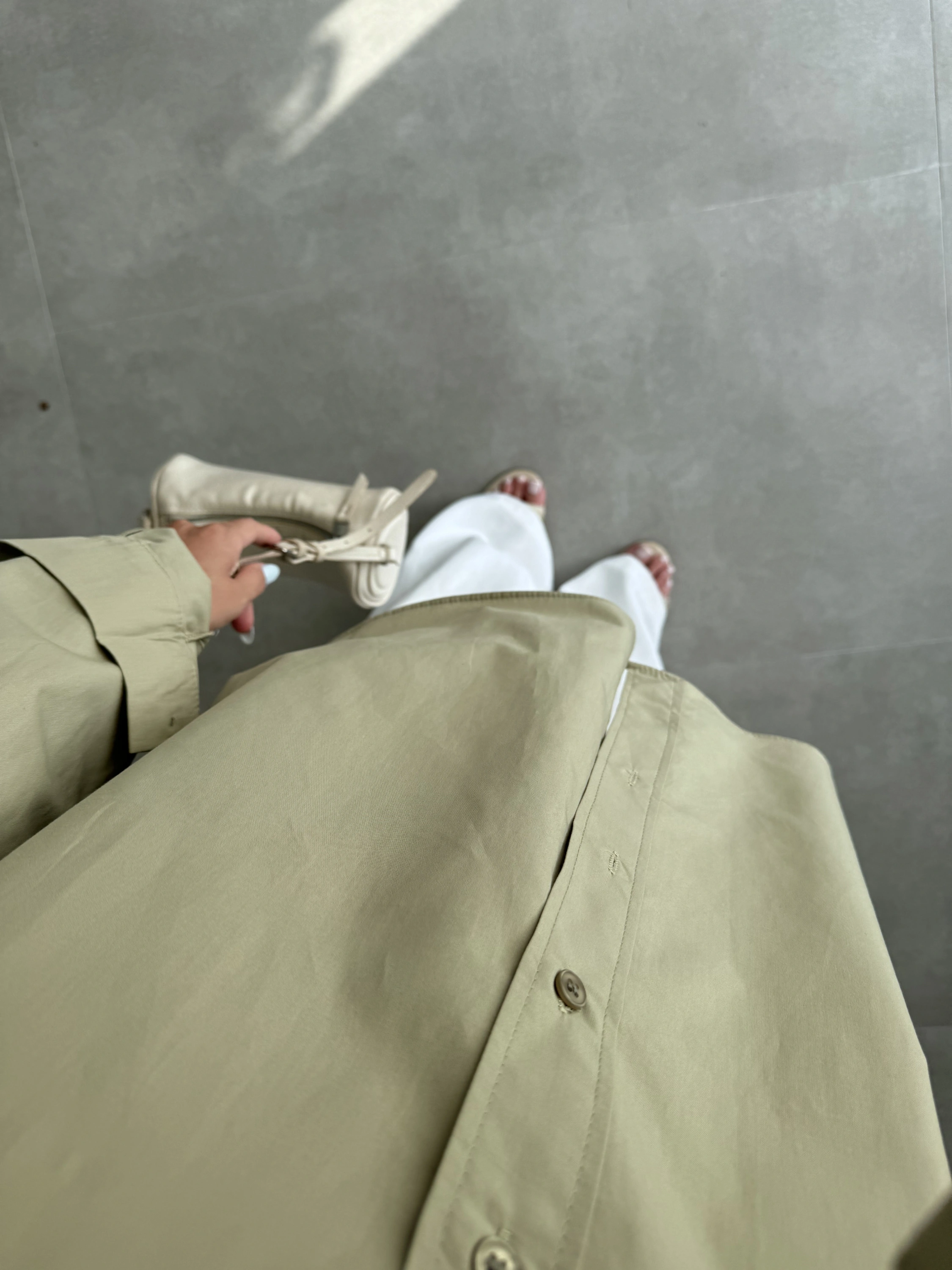 Yale Oversize Poplin Açık Haki Gömlek