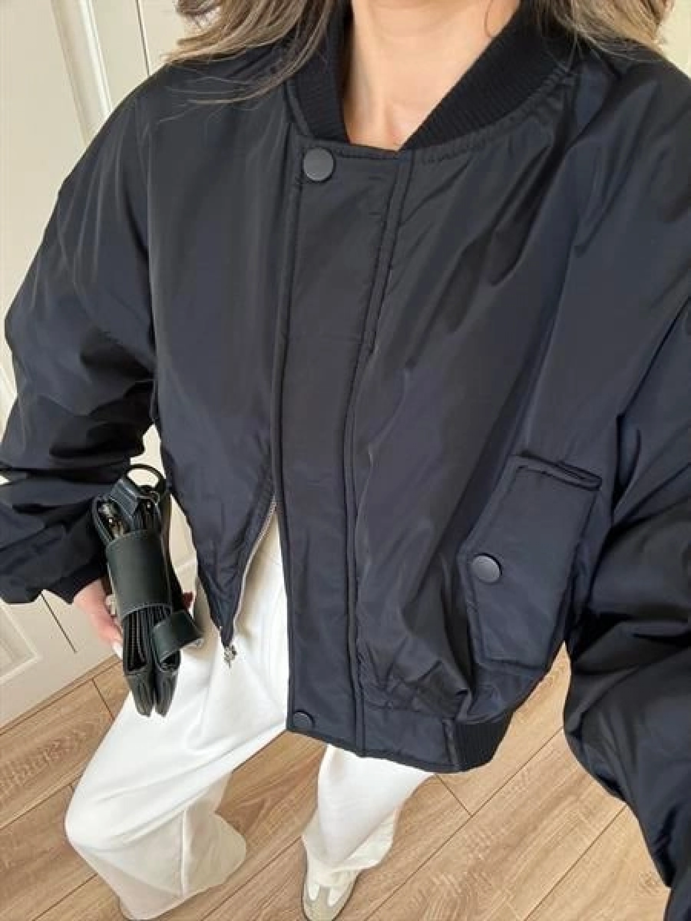 Zr Model. Astarlı Lacivert Bomber Ceket