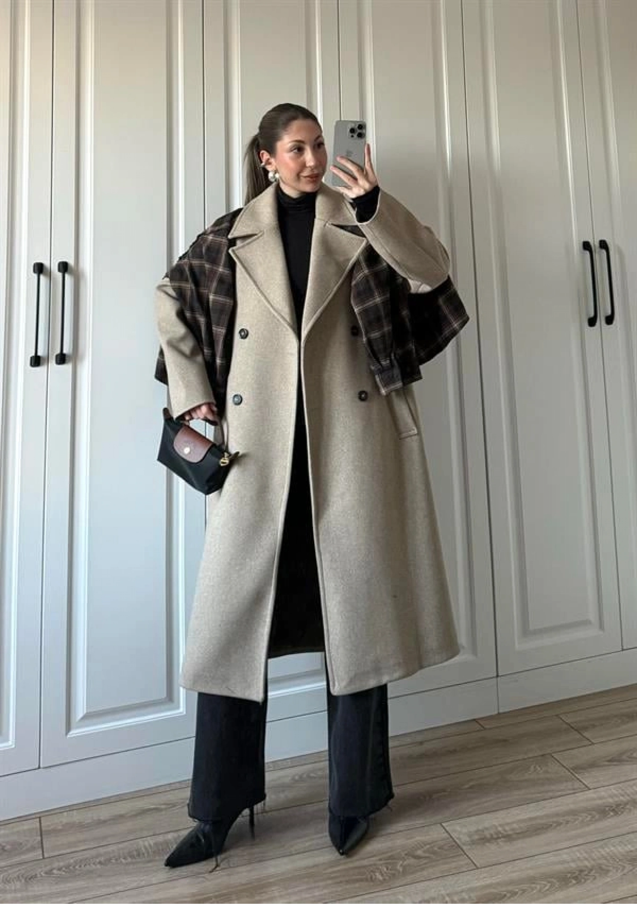 Zr Model Oversize Vizon Kaşe Kaban