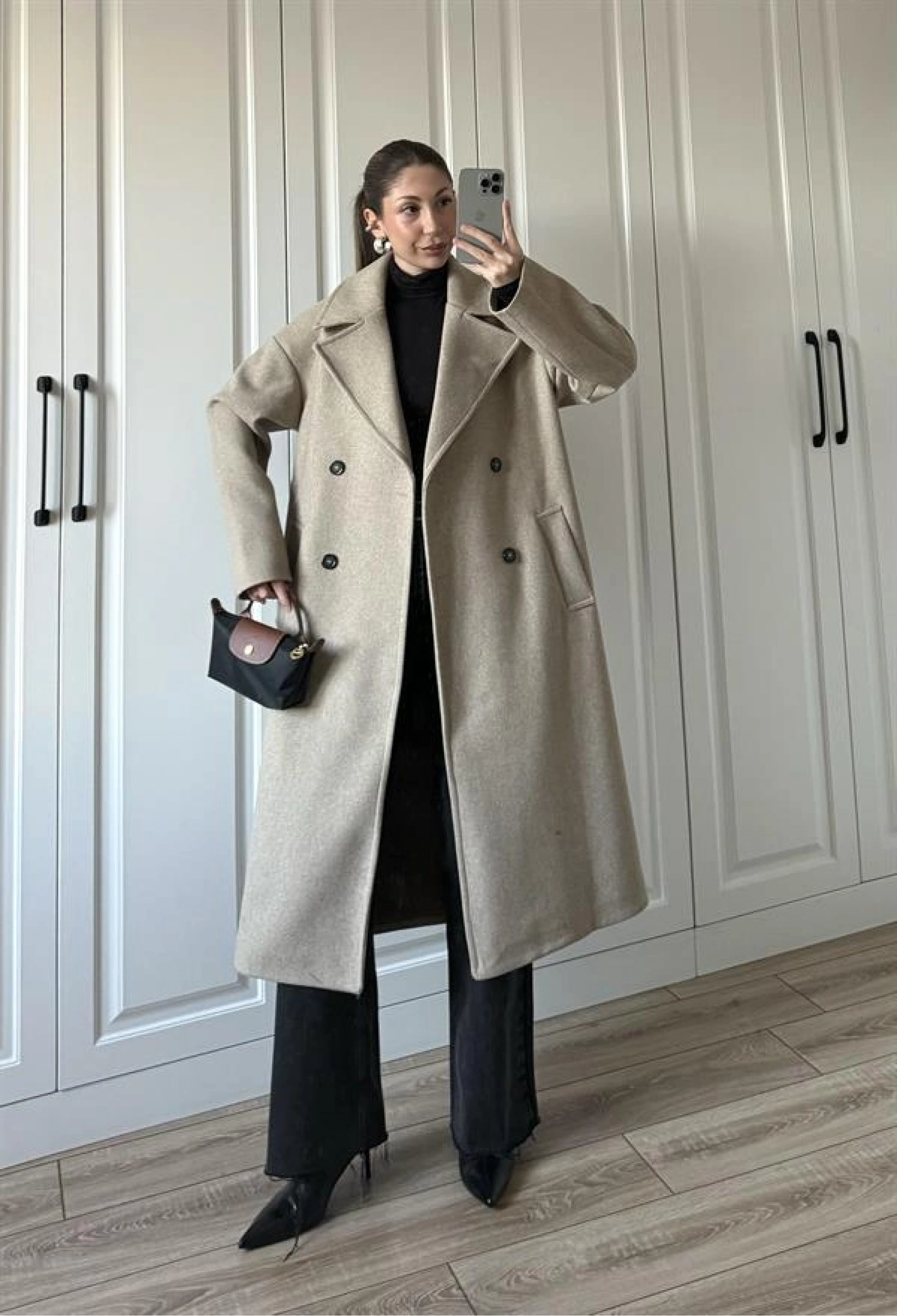 Zr Model Oversize Vizon Kaşe Kaban