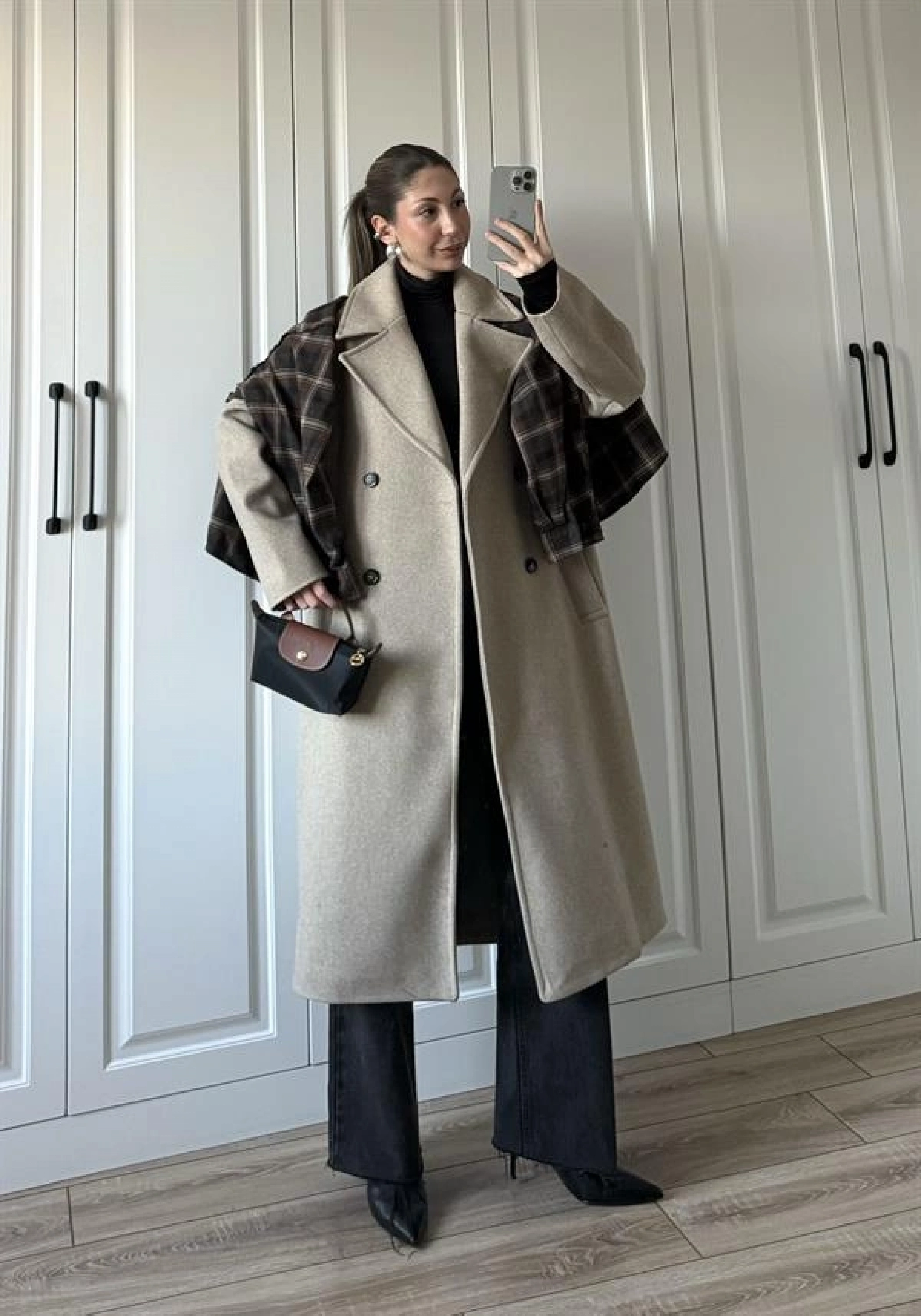 Zr Model Oversize Vizon Kaşe Kaban