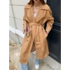 Camel Brshk Model Premium Oversize Trençkot