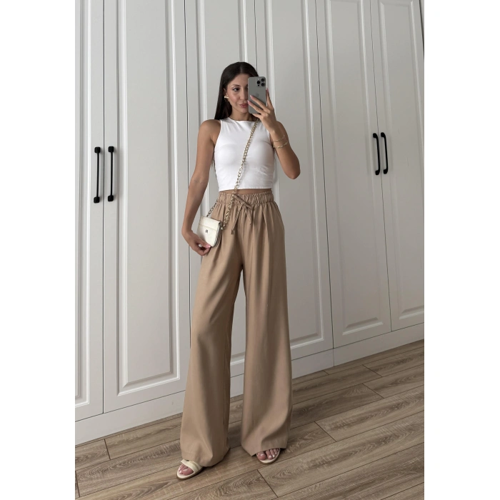 Dania Premium Cappuccino Tensel Palazzo Pantolon