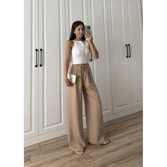 Dania Premium Cappuccino Tensel Palazzo Pantolon
